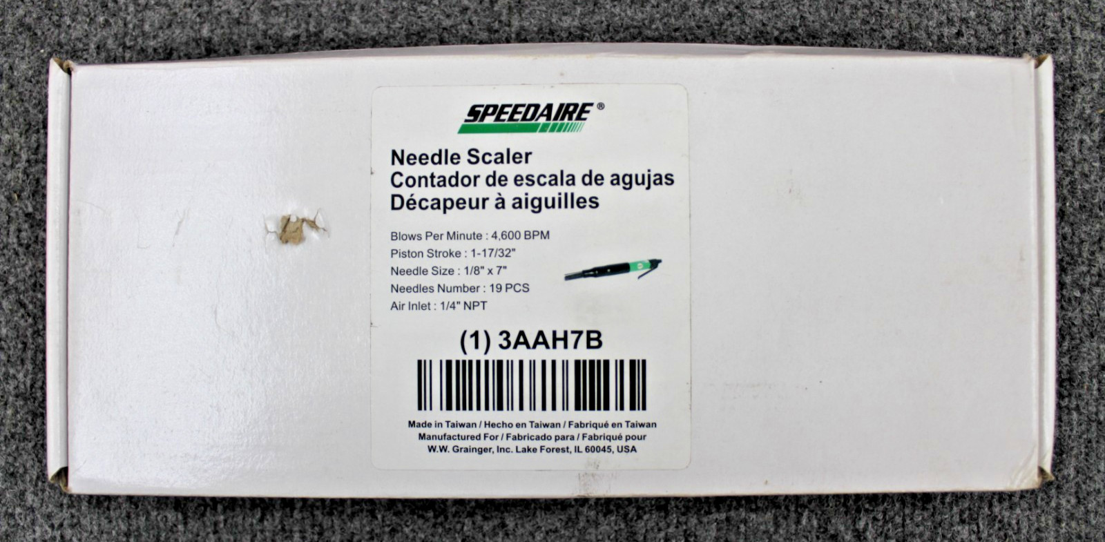 SPEEDAIRE 3AAH7B Needle & Chisel Scaler in Original Box (New- Open Box)