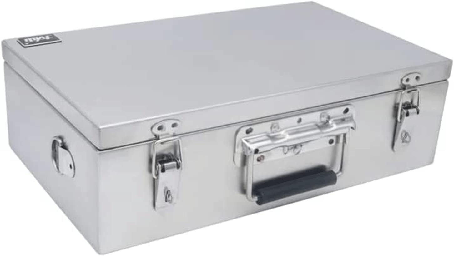 LIOONS Tool Box Stainless Steel Tool Boxes Organizer Tool Set with Comfortable H