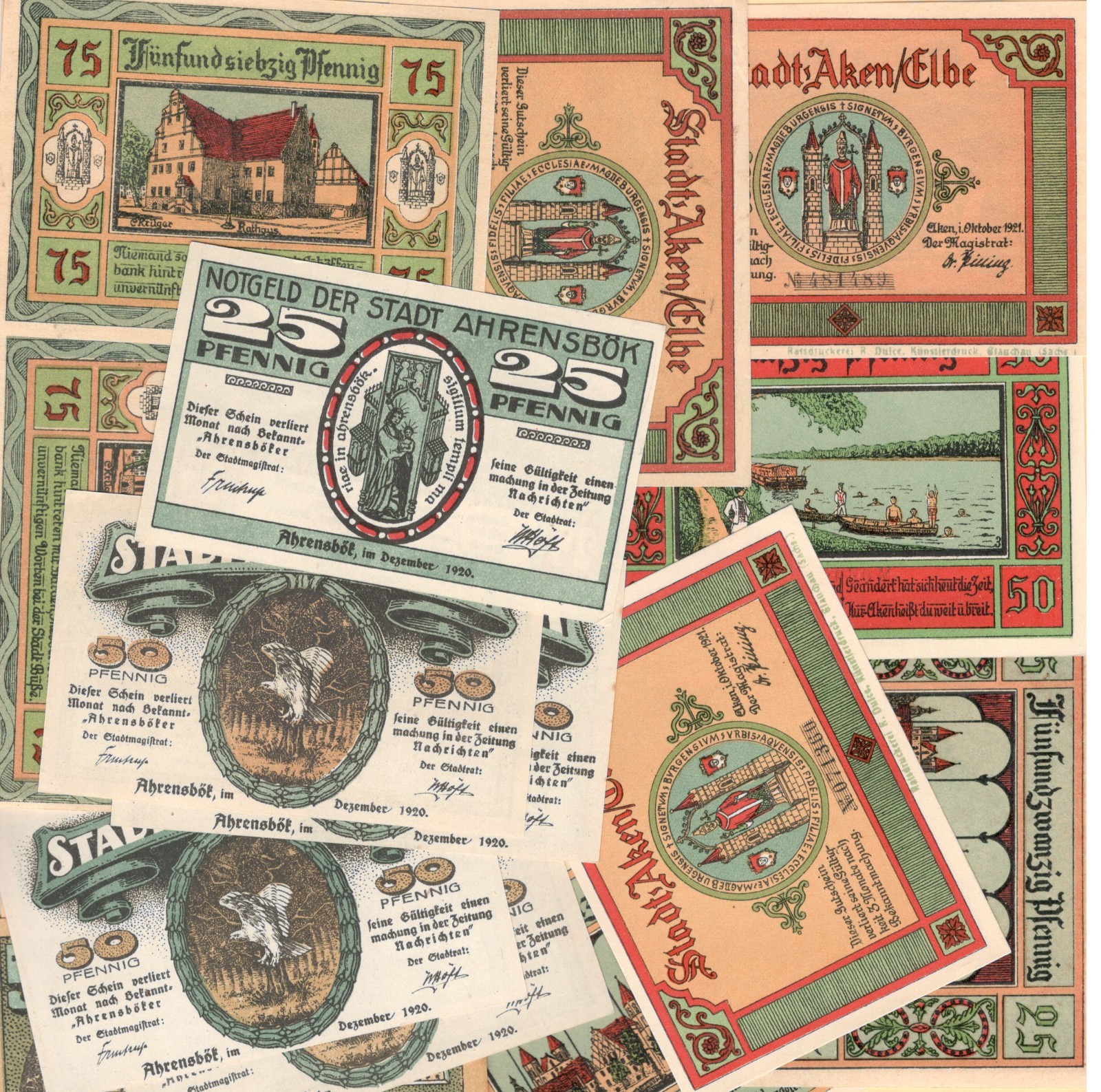 German Serienscheine Notgeld { Bischofsheim } # L 102 / GrM 107 { CHOOSE ONE }