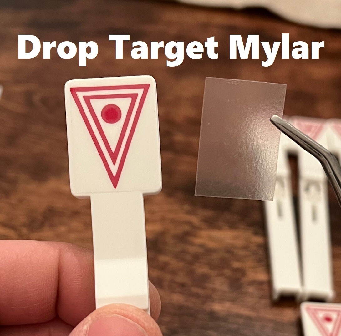 Drop Target Invisible Mylar Protectors - Pinball Machine Protective Stickers