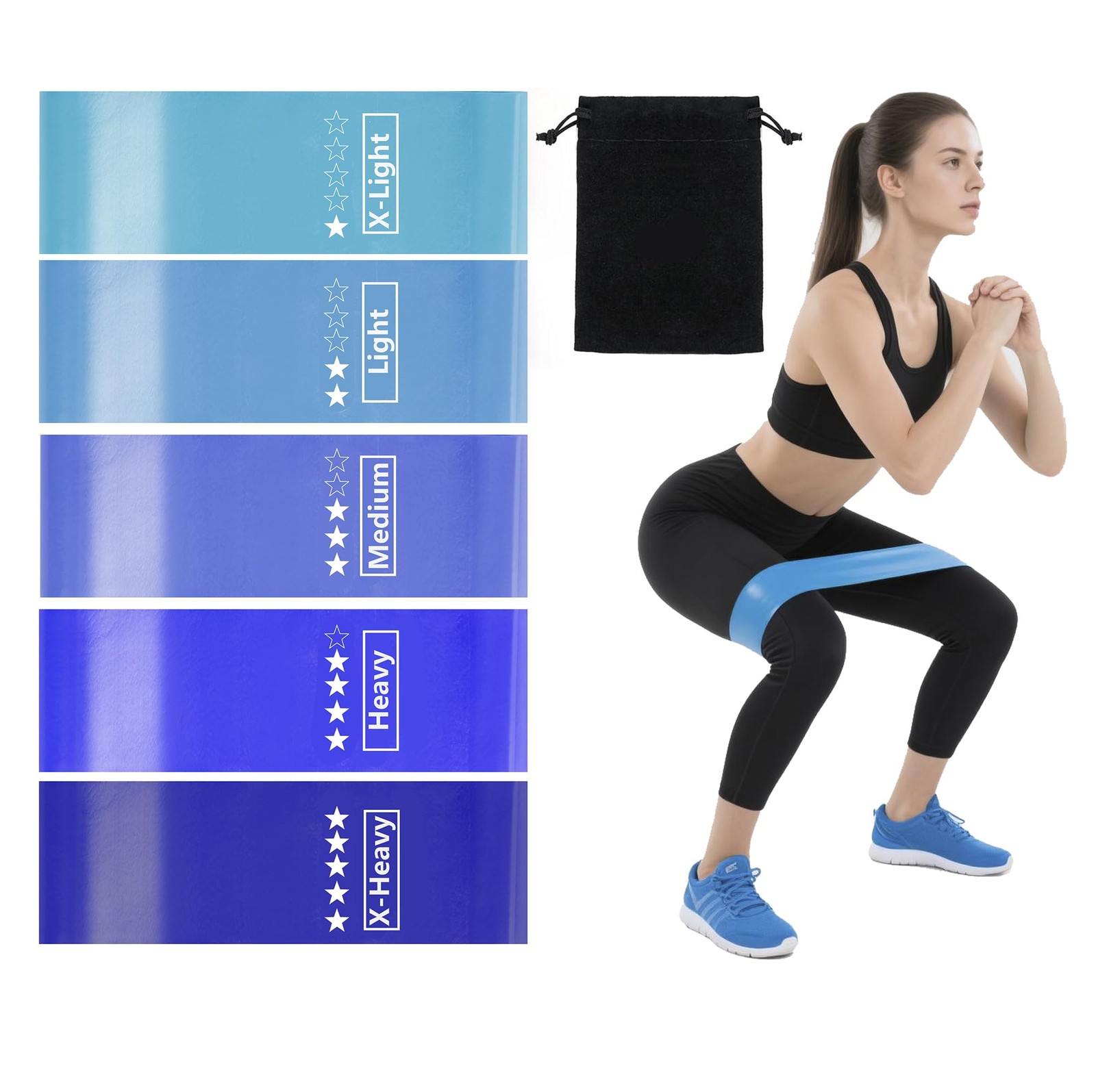 Resistance Loop Exercise Bands, Stretch Bands for Working Out Professional Re...