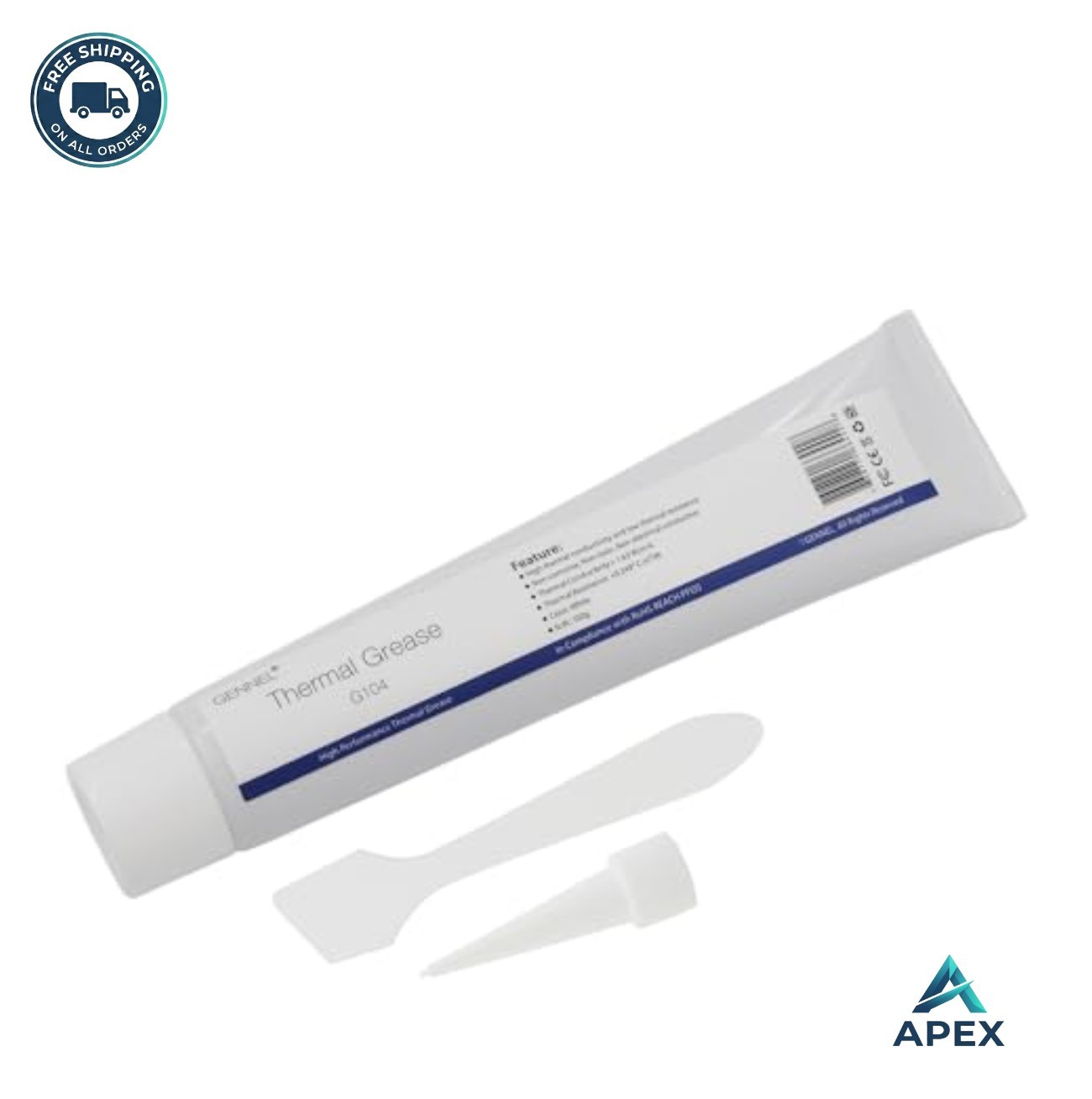 White Thermal Grease Paste 100g CPU GPU Heatsink Compound Non-Electrical