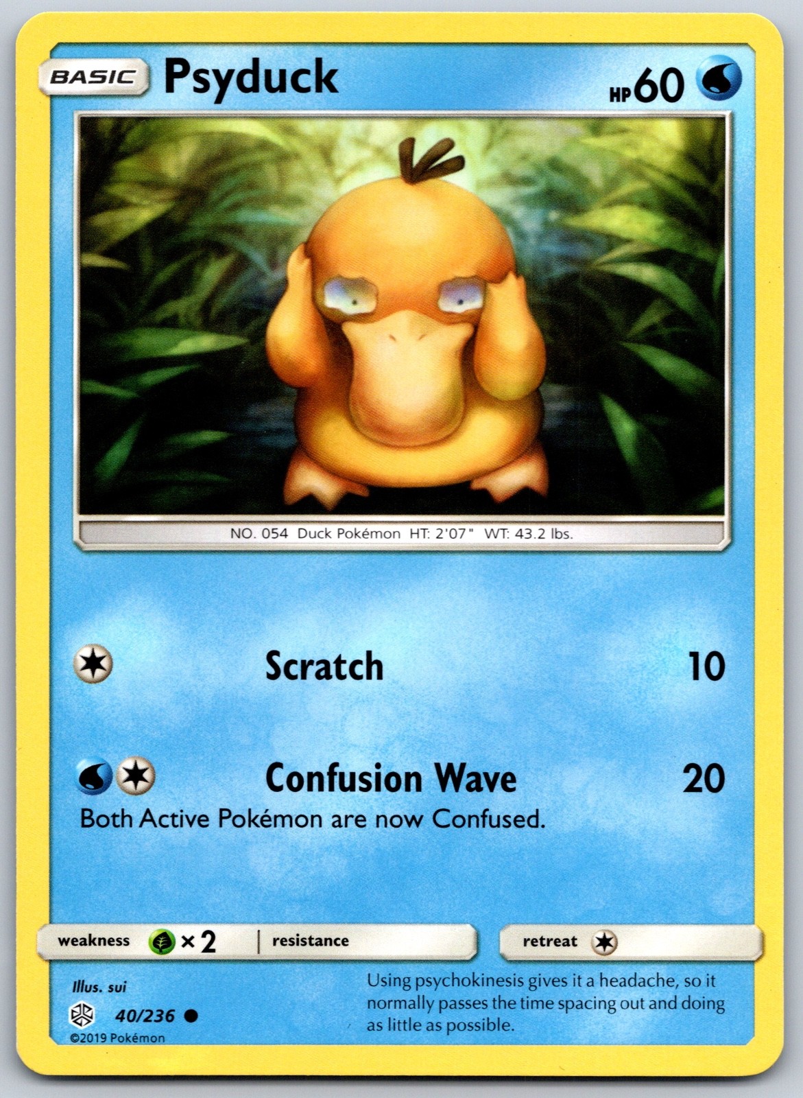 Psyduck Common sui SM - Cosmic Eclipse 40/236 NM