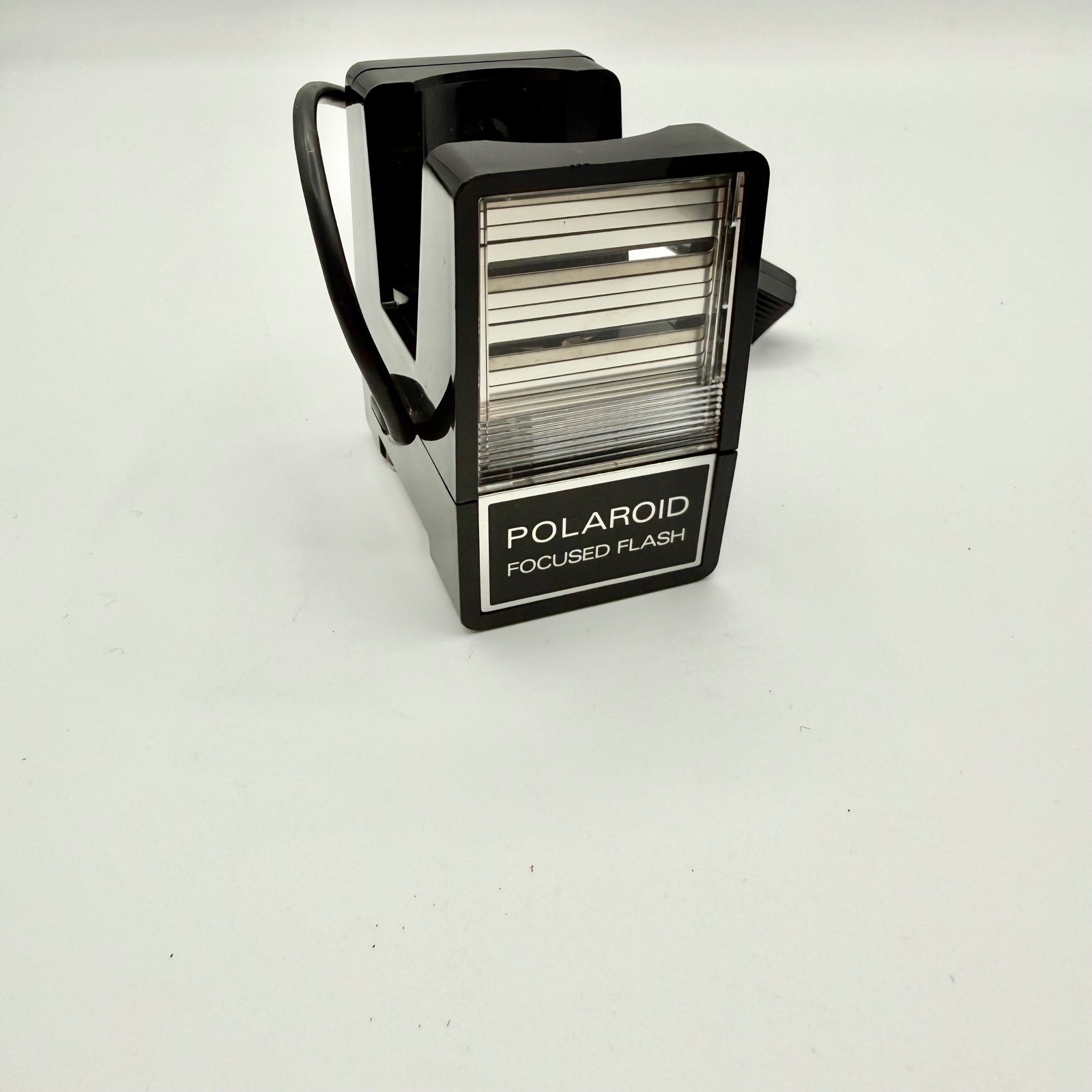 Polaroid Focused Flash Model 490 Vintage Camera Accessory Black Made in USA