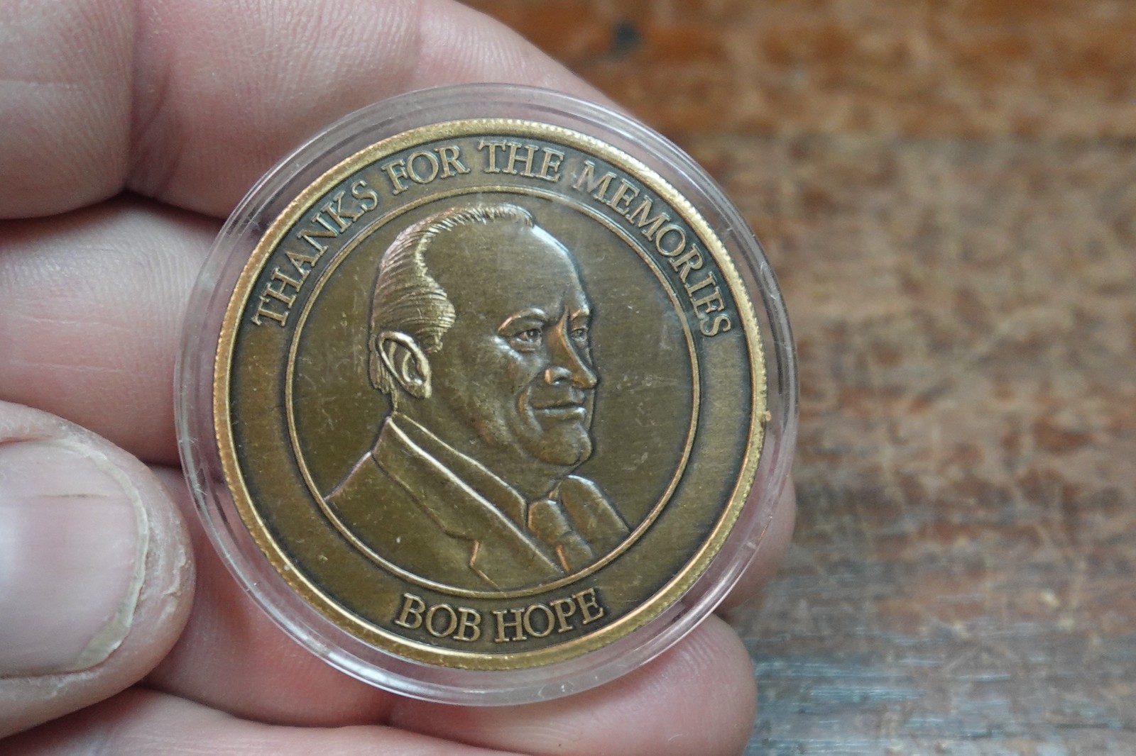 Vintage Bob Hope House Thanks For The Memories USO 50 Anniversary Coin Medallion