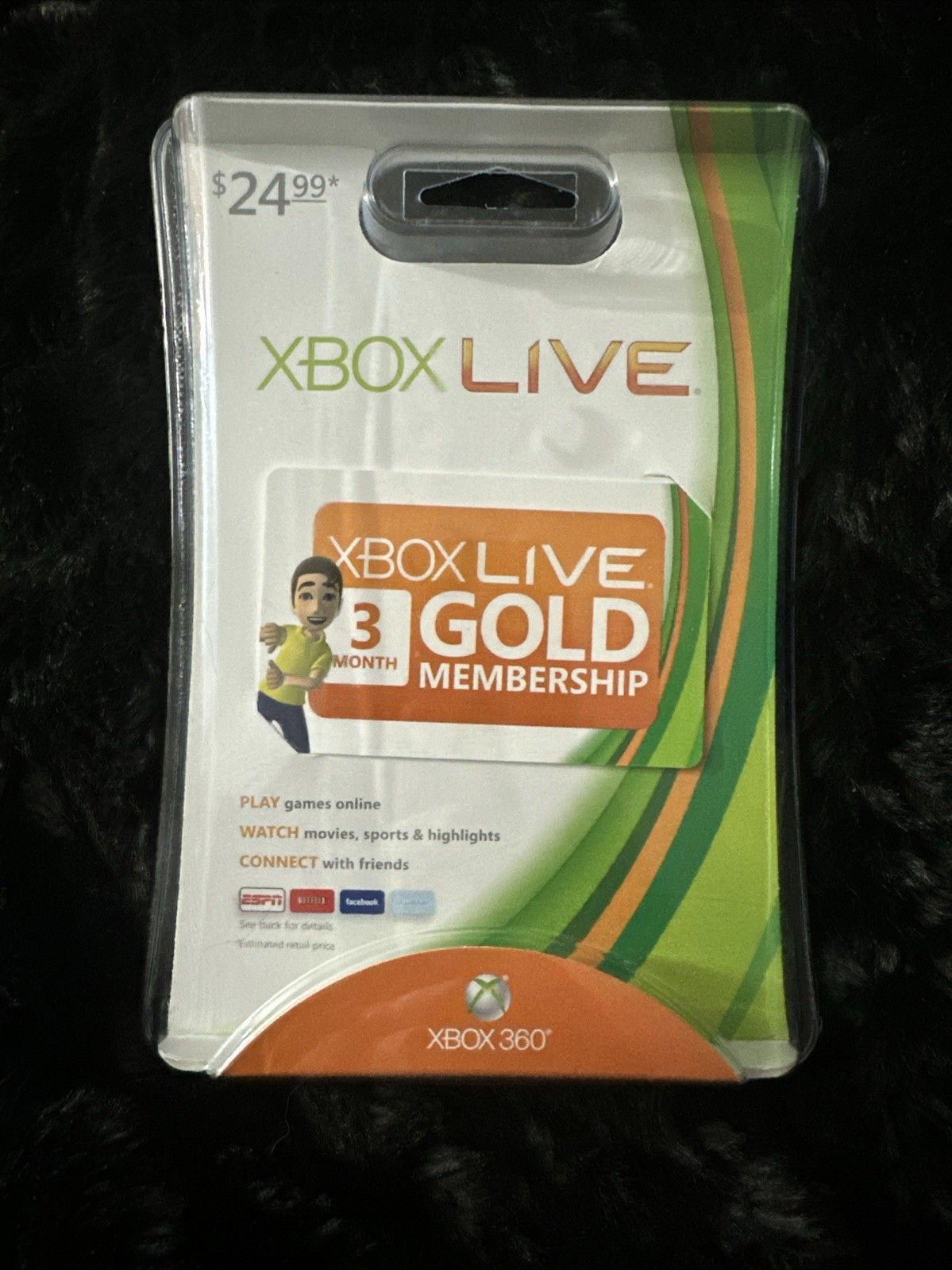 VERY RARE Xbox Live Gold Membership 3 Month PHYSICAL CARD Collectors Item