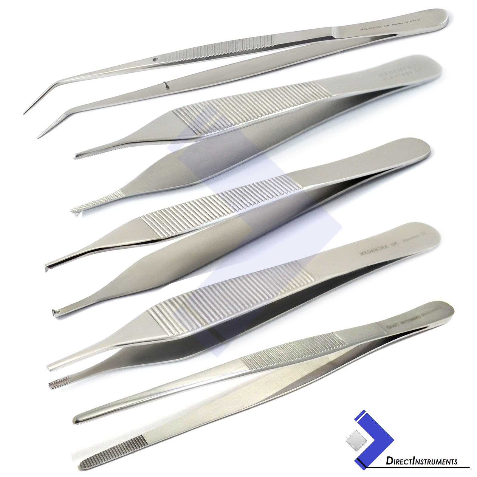 Surgical Tissue Thumb Dressing Forceps Serrated Veterinary Dentists Lab Tweezers