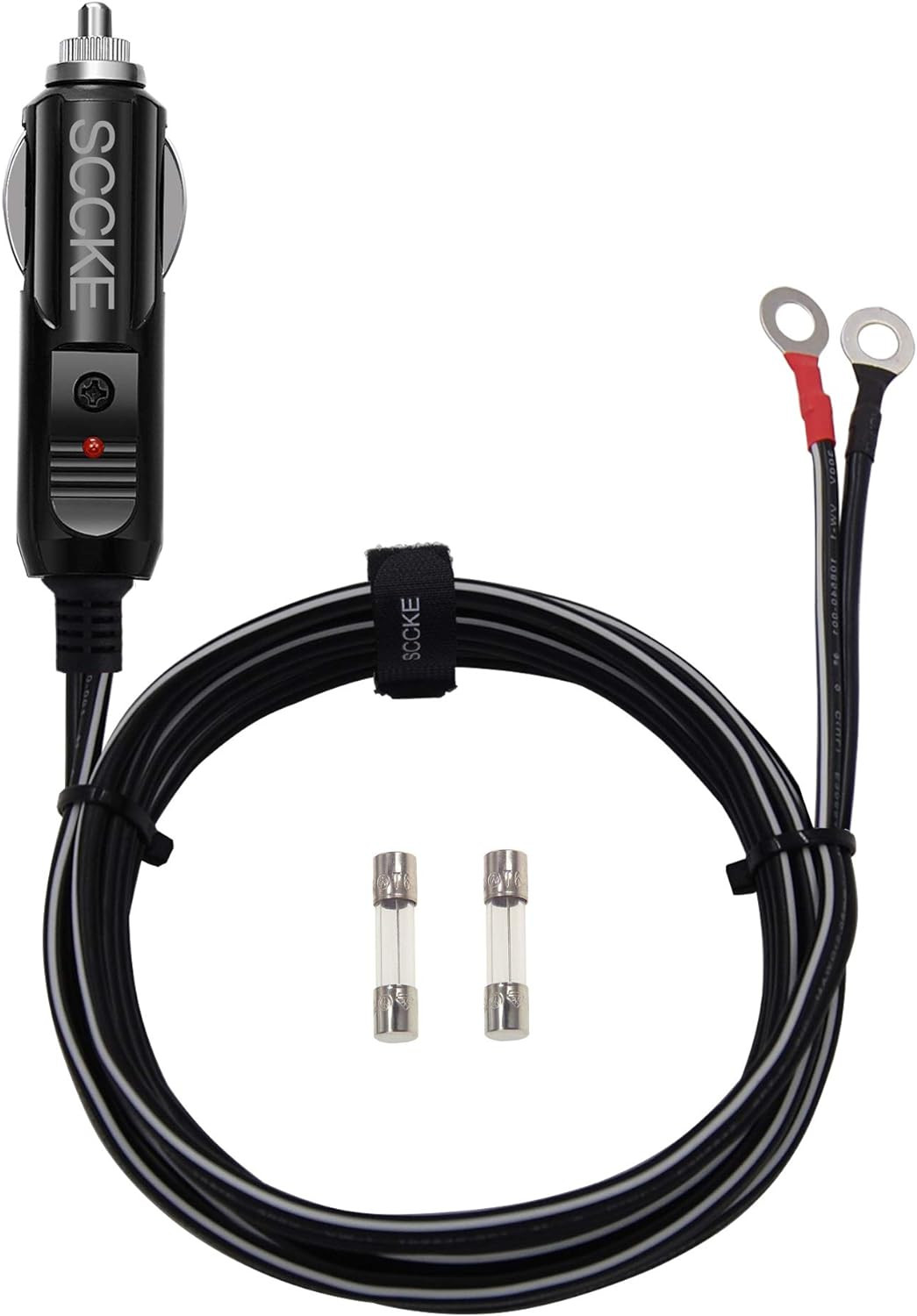 Heavy-Duty 14AWG 20A Male Plug Cigarette Lighter Adapter Power Supply Cord with