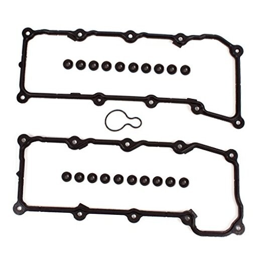 Engine Valve Cover Gasket Set (w/Grommets) Compatible with 02-05 Dodge/Jeep