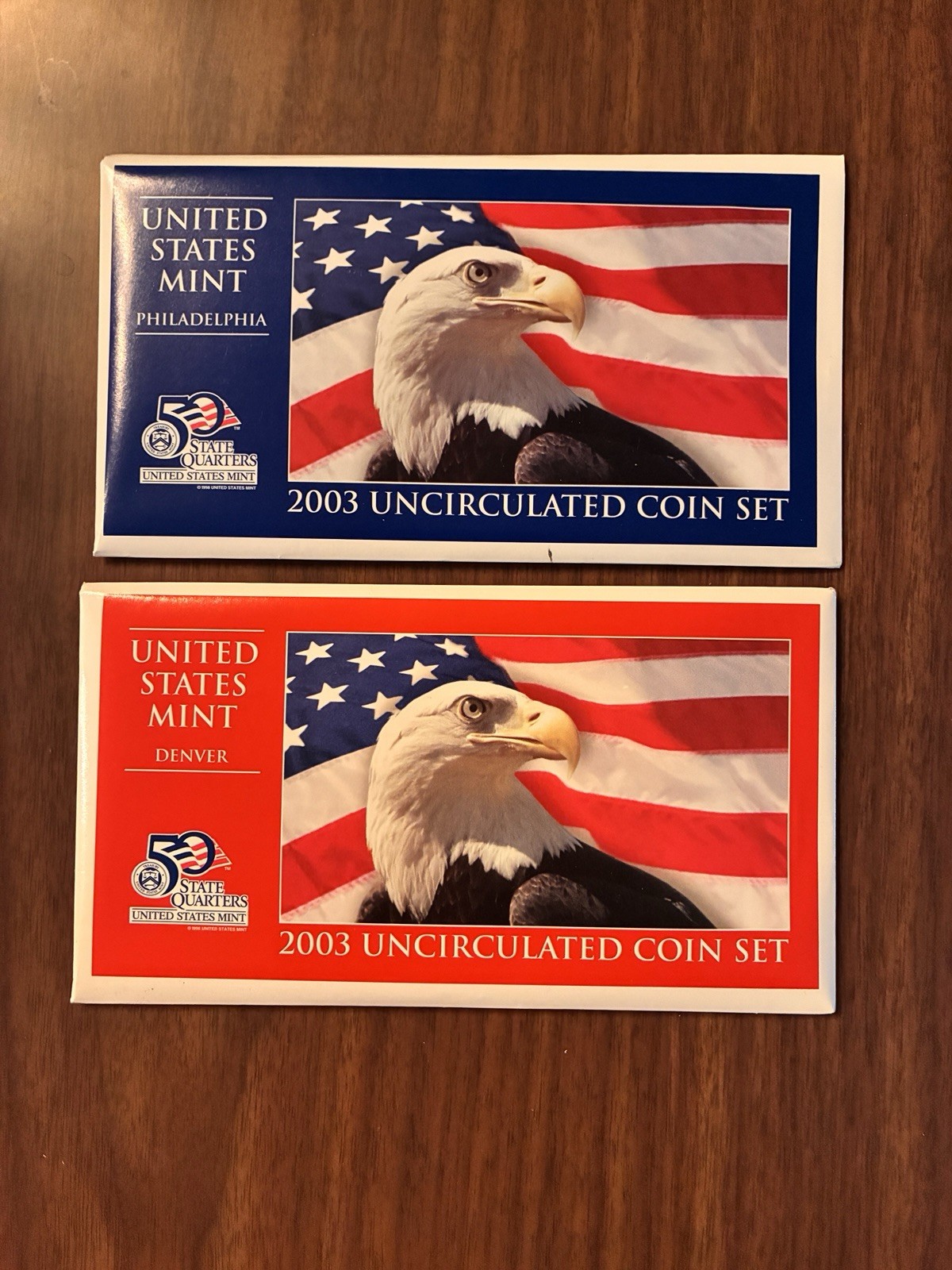 US Mint 2003 Uncirculated Coin Set Denver Philadelphia OGP with COA