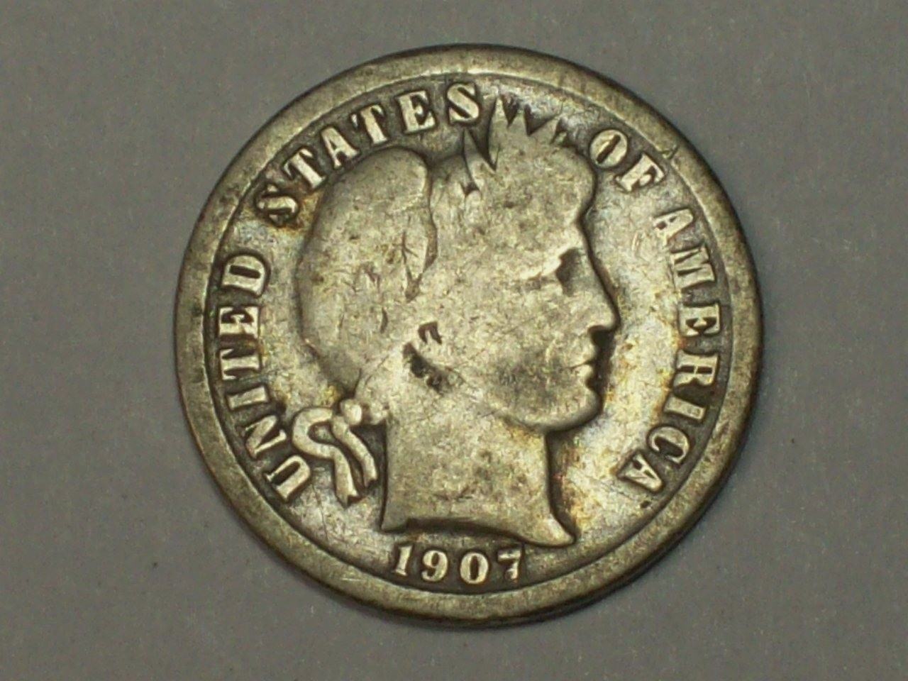 1907-O Barber Dime   GOOD     SN8732