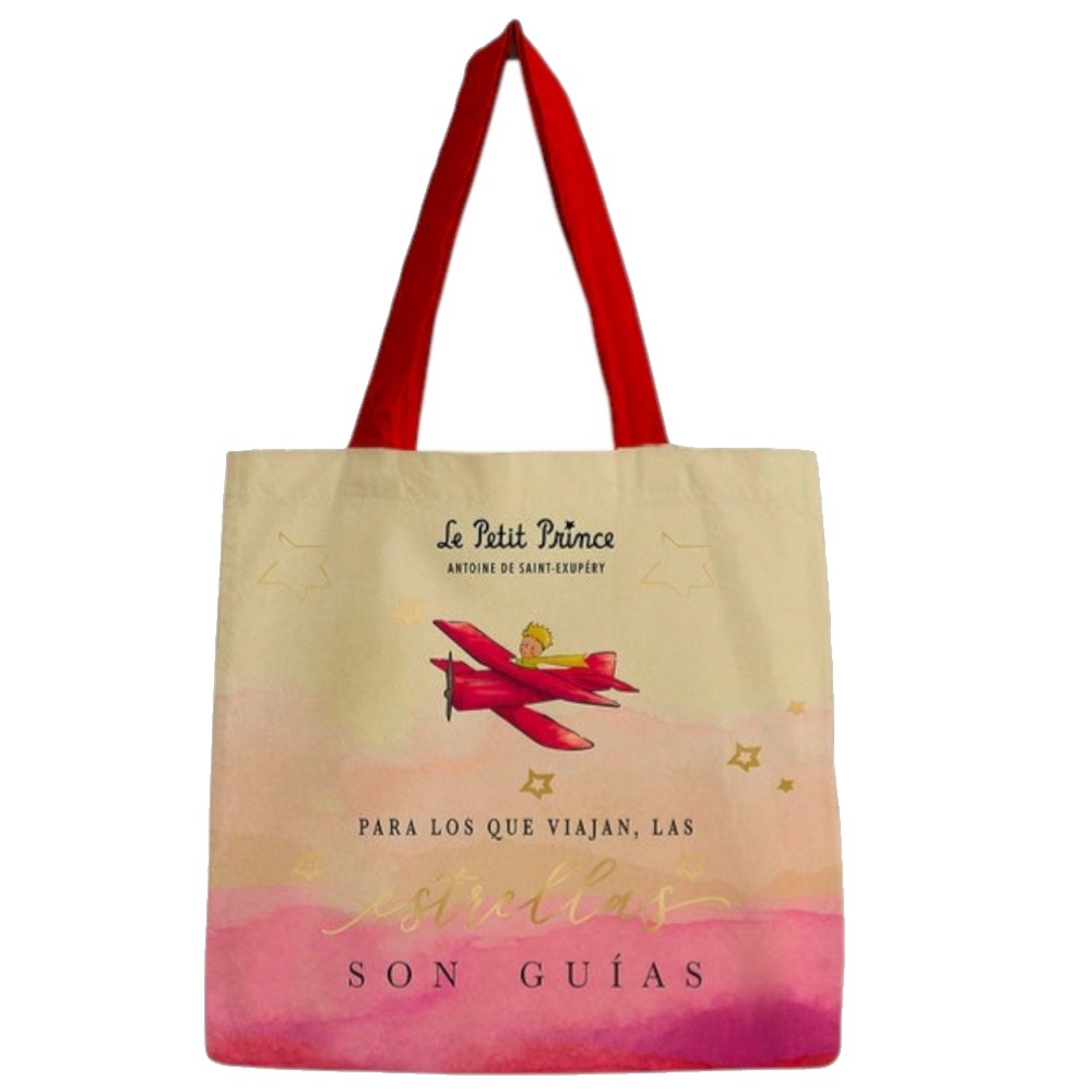 Premium Paper Cotton Bag, Le Petit Prince For Travelers (38x38cm)