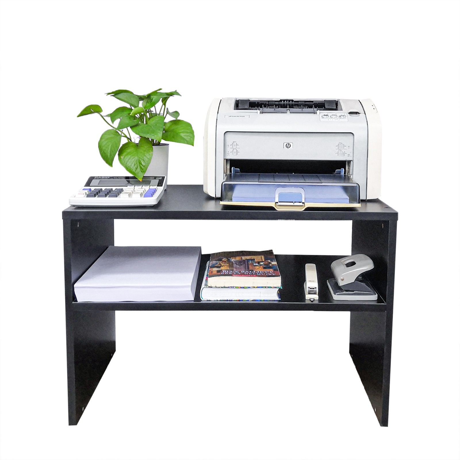 Printer Stand Shelf Desk Paper Storage Organzier Monitor Office Equipment Riser
