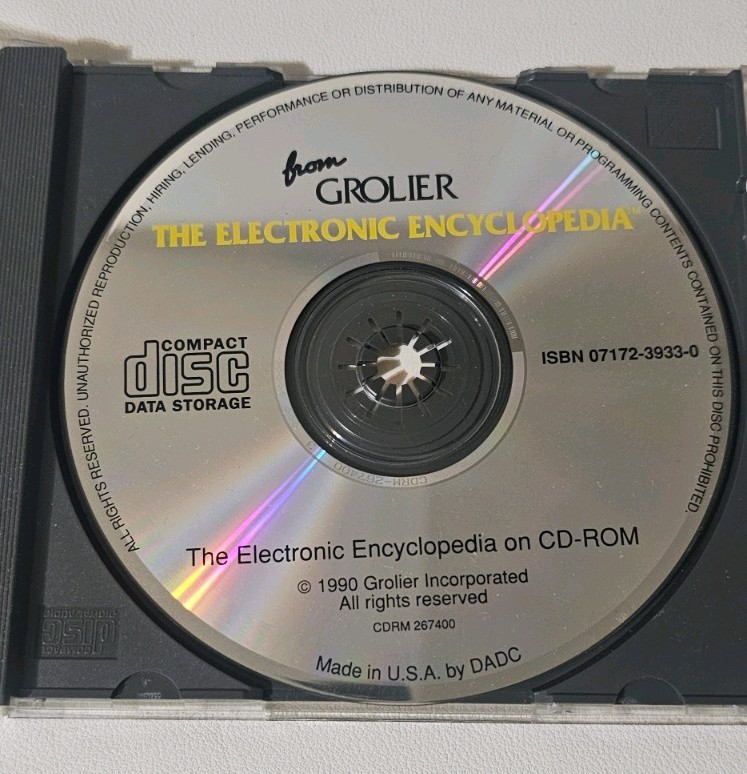 Grolier Electronic Encyclopedia CD-ROM
