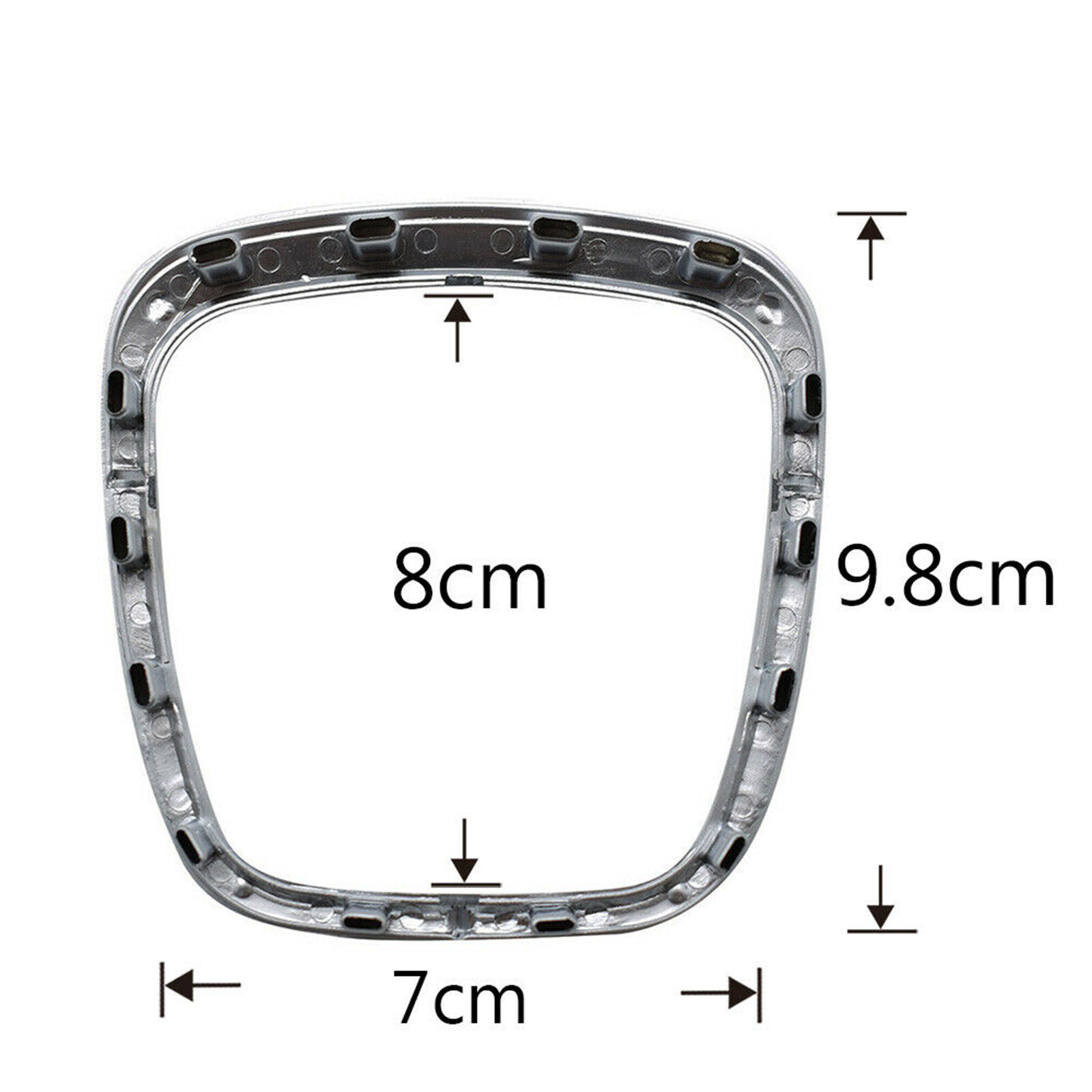 Chrome Steering Wheel Trim Frame Emblem Replacement For AUDI A4 A6 C6 Q5 Q7