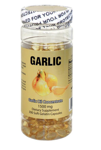 Garlic Oil Concentrate 3 MG (500:1) 300 Capsules Cholesterol FREE, Made In USA