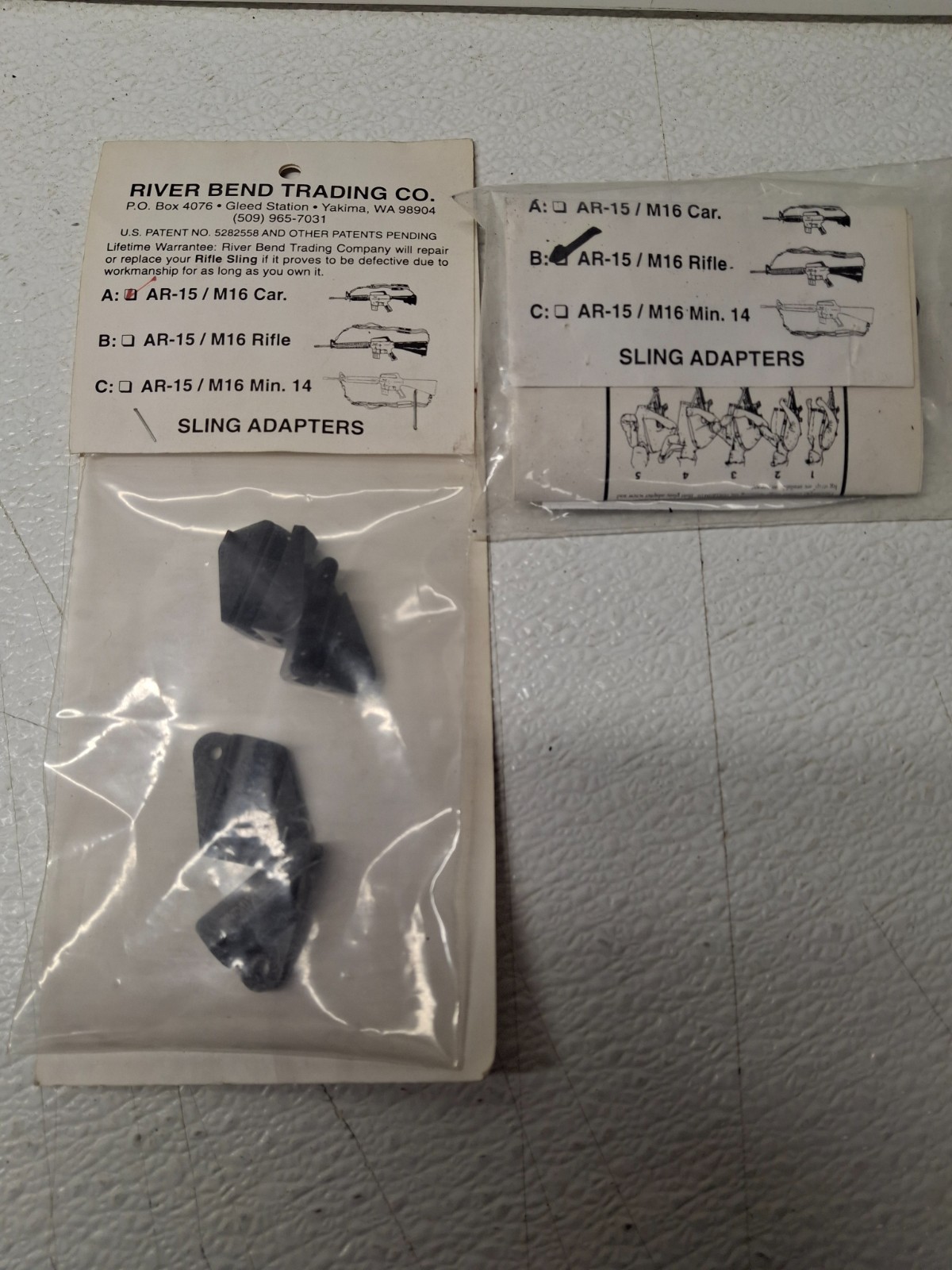River Bend AR15/M16 Sling Adaptors Car and Rifle