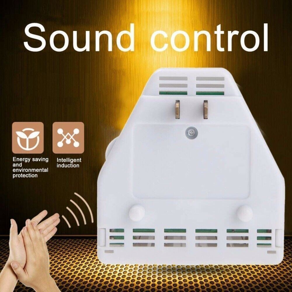 Clapper Sound Activated Clap On/Off Light Switch Wall Socket Outlet Adapter