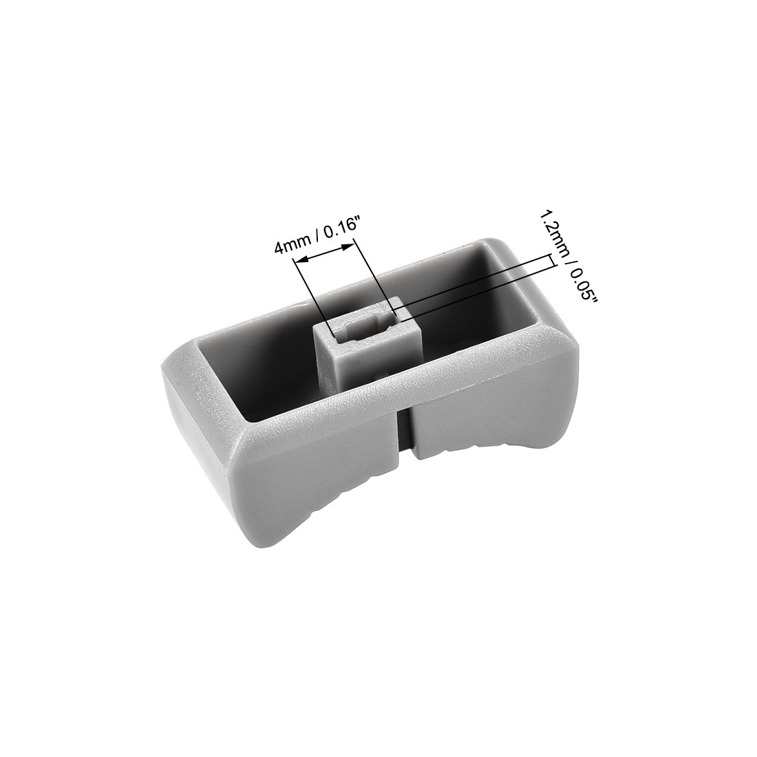 10PCS 24x11x10mm Fader Knobs Replacement Gray