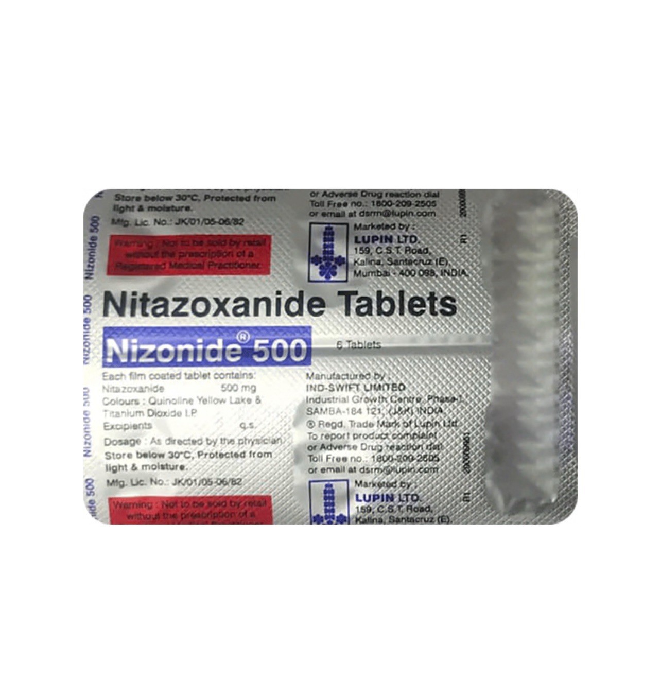 Nizonide 500 Mg Tablet