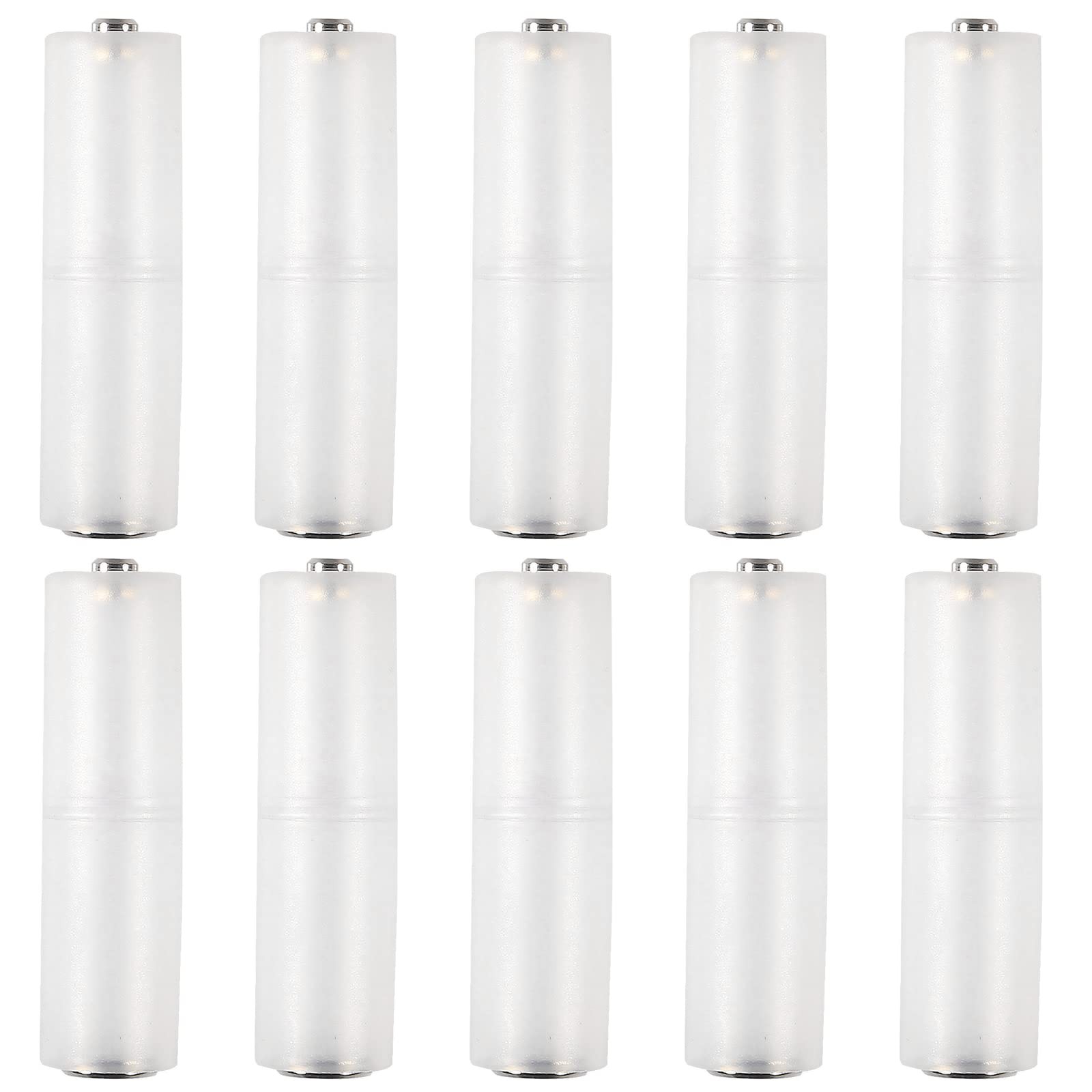 Coliao 10pcs AAA to AA Battery Adapter AAA to AA Battery Converter Holder