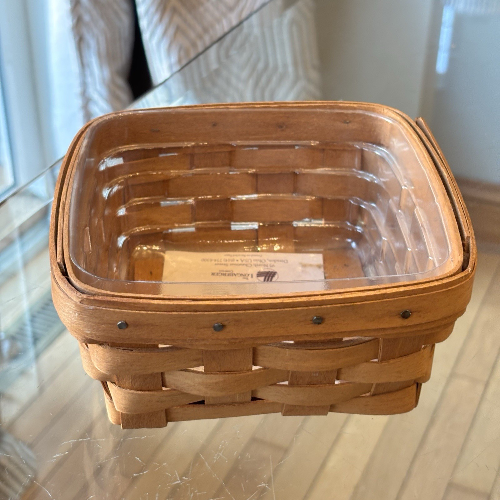 Longaberger Small Berry Basket 11304 Signed in 1993 with Liner