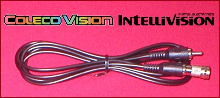 6Ft RCA AV Video Cable & RF Coax TV Adapter for the Colecovision & Intellivision