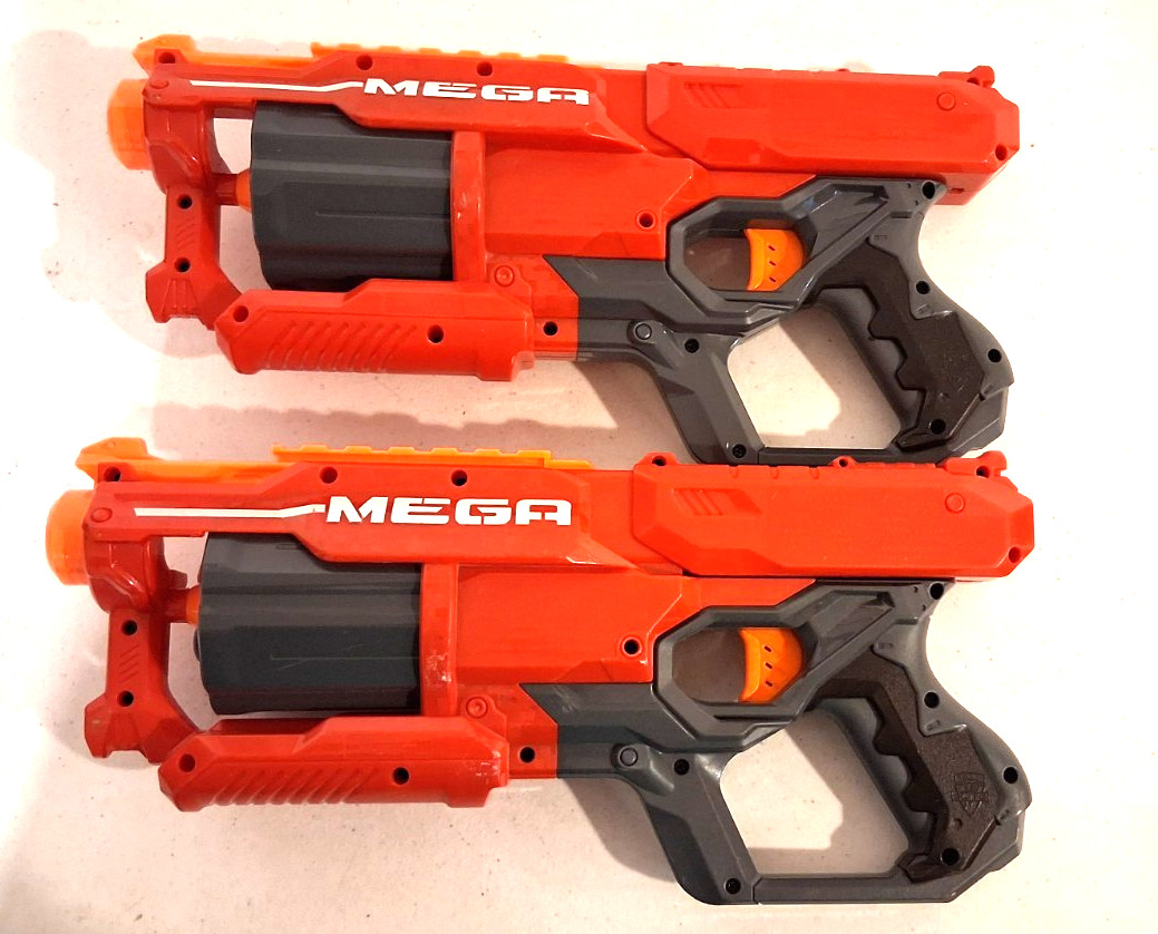 Nerf N-Strike Elite Mega Cycloneshock Blaster 6 Dart Drum Set  of 2