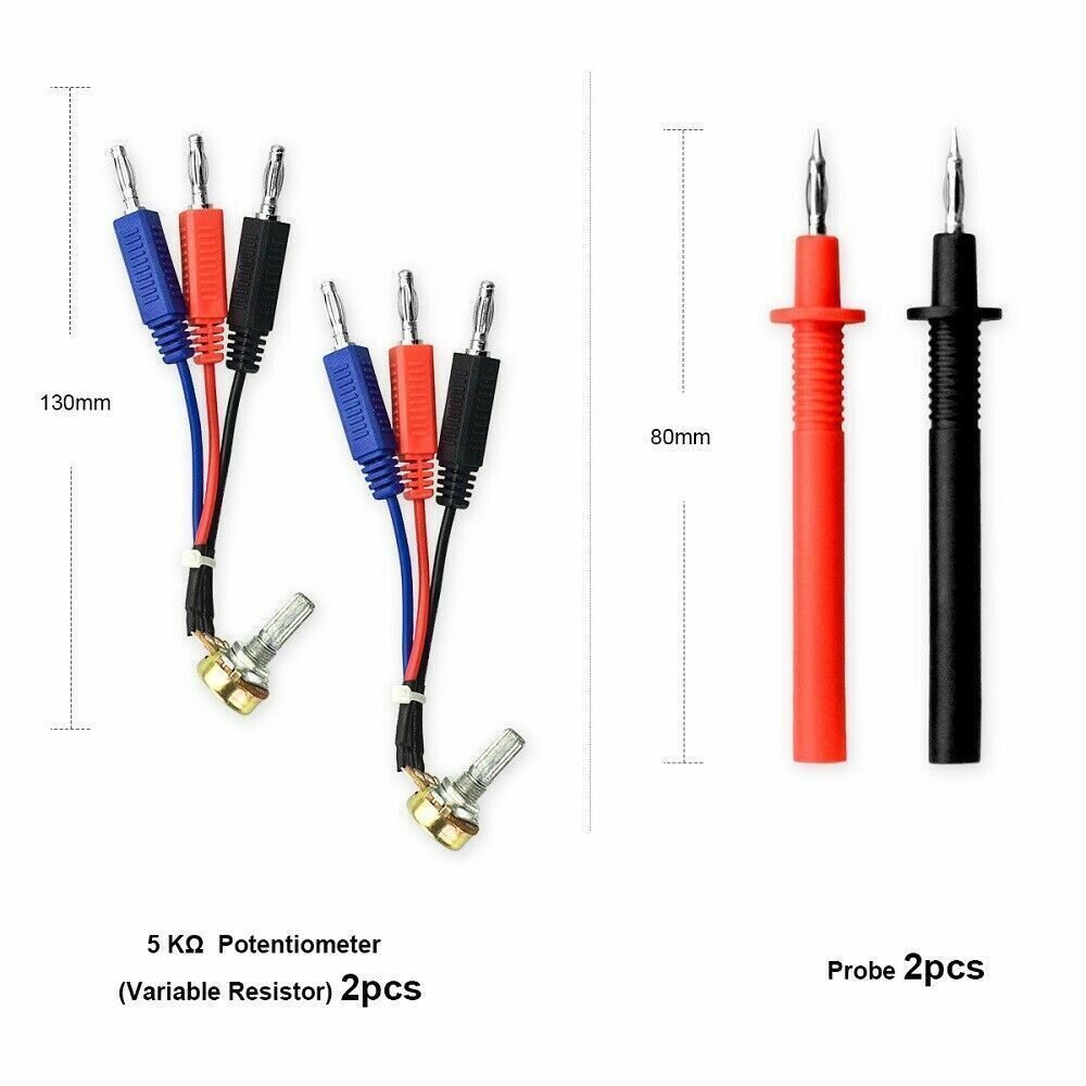 92PCS Automotive Multimeter Test Lead Kit Wire-Piercing Clip Test Probe Wire Set