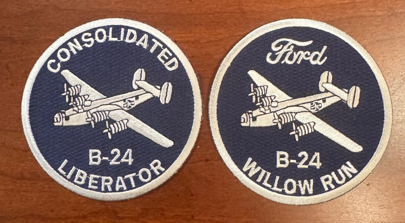 2 x B-24 Liberator Patches Willow Run WWII Bomber US Army Air Corps  US seller