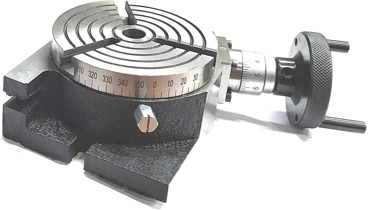 Rotary Table 4 Inch 3 Slot Horizontal Vertical Milling Machine Regular Tools New