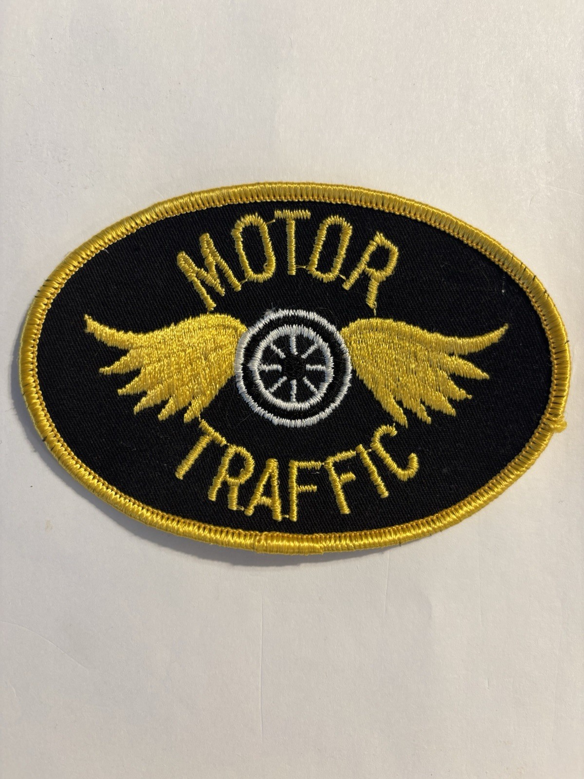 Department Motorcycle Traffic Enforcement Unit Wings & Wheel Patch