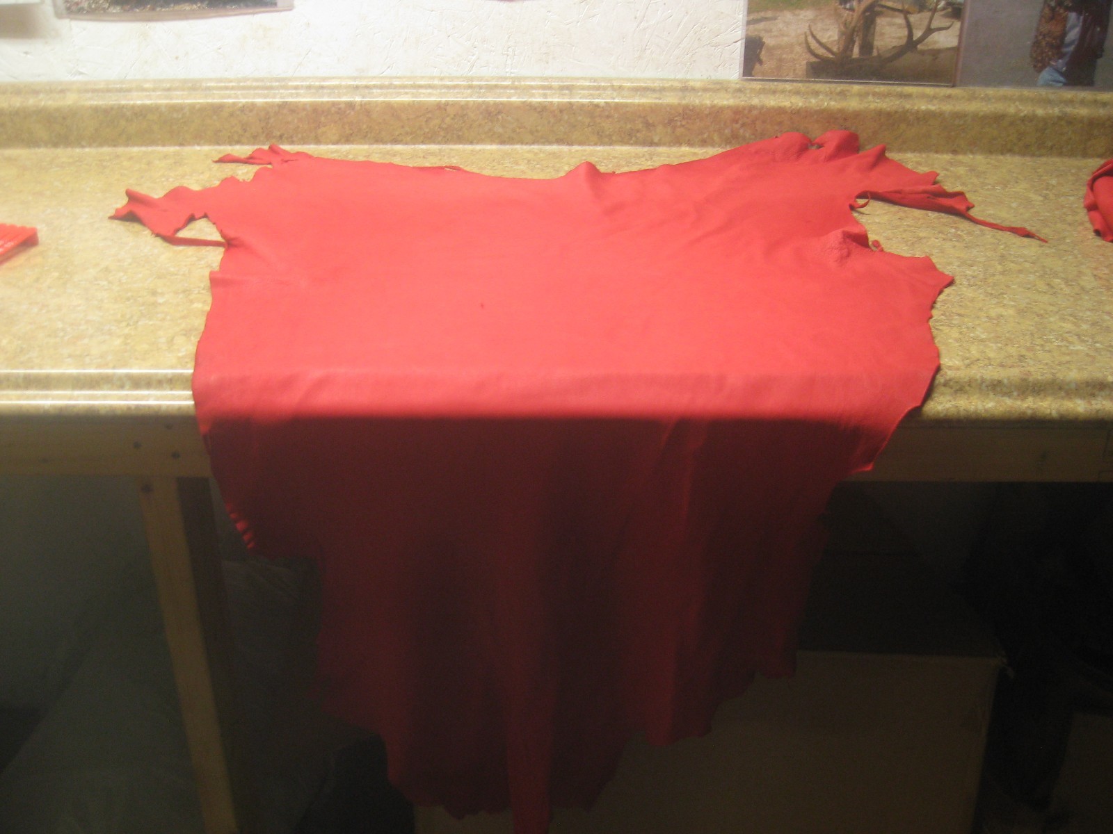 Top Grain Red Deer Leather #0005215 Row T