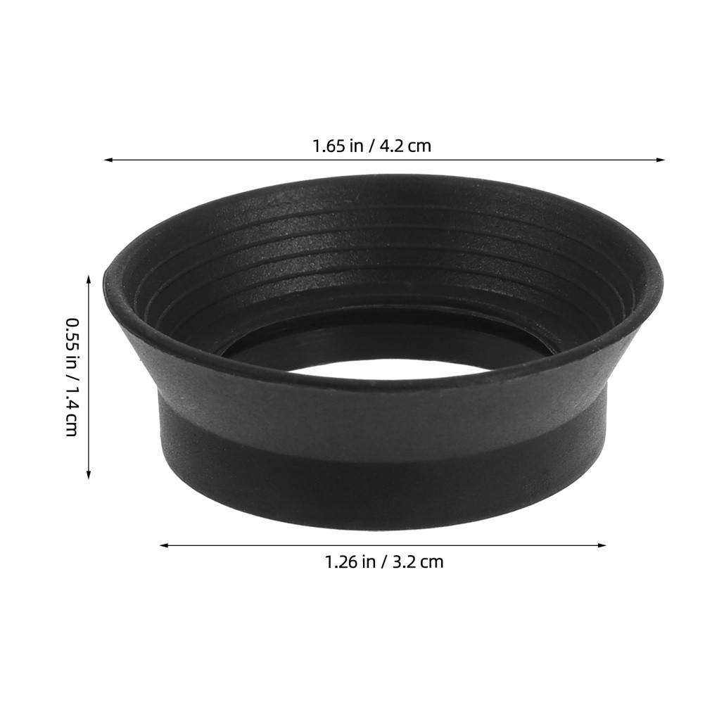 3 Pcs Rubber Eyepiece Shield Microscope Cups Light-Blocking Binoculars