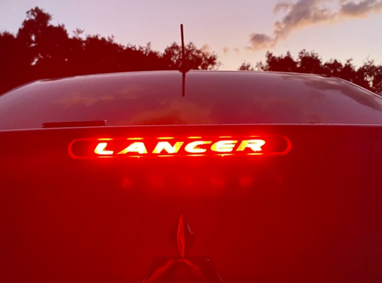 Third Brake Light Vinyl Decal compatible with Mitsubishi Lancer 2008-2014