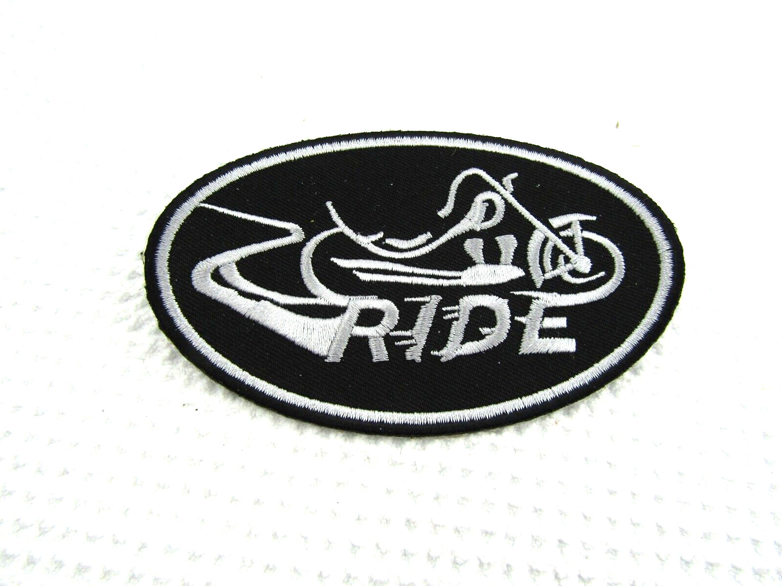 RIDE EMBROIDERED IRON ON BIKER PATCH