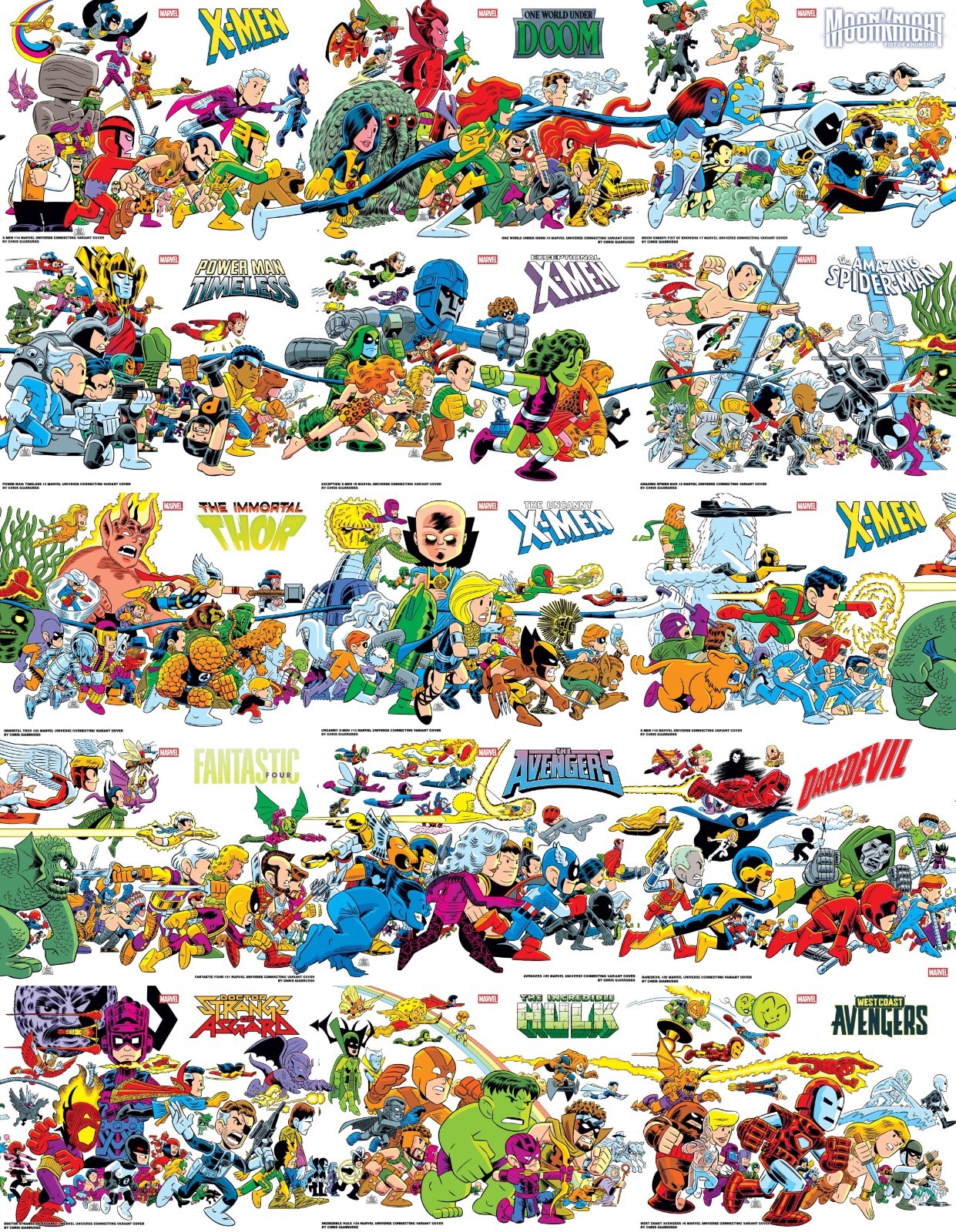 Marvel Universe Connecting Cover Variant Set Chris Giarrusso FULL SET 15 Comics