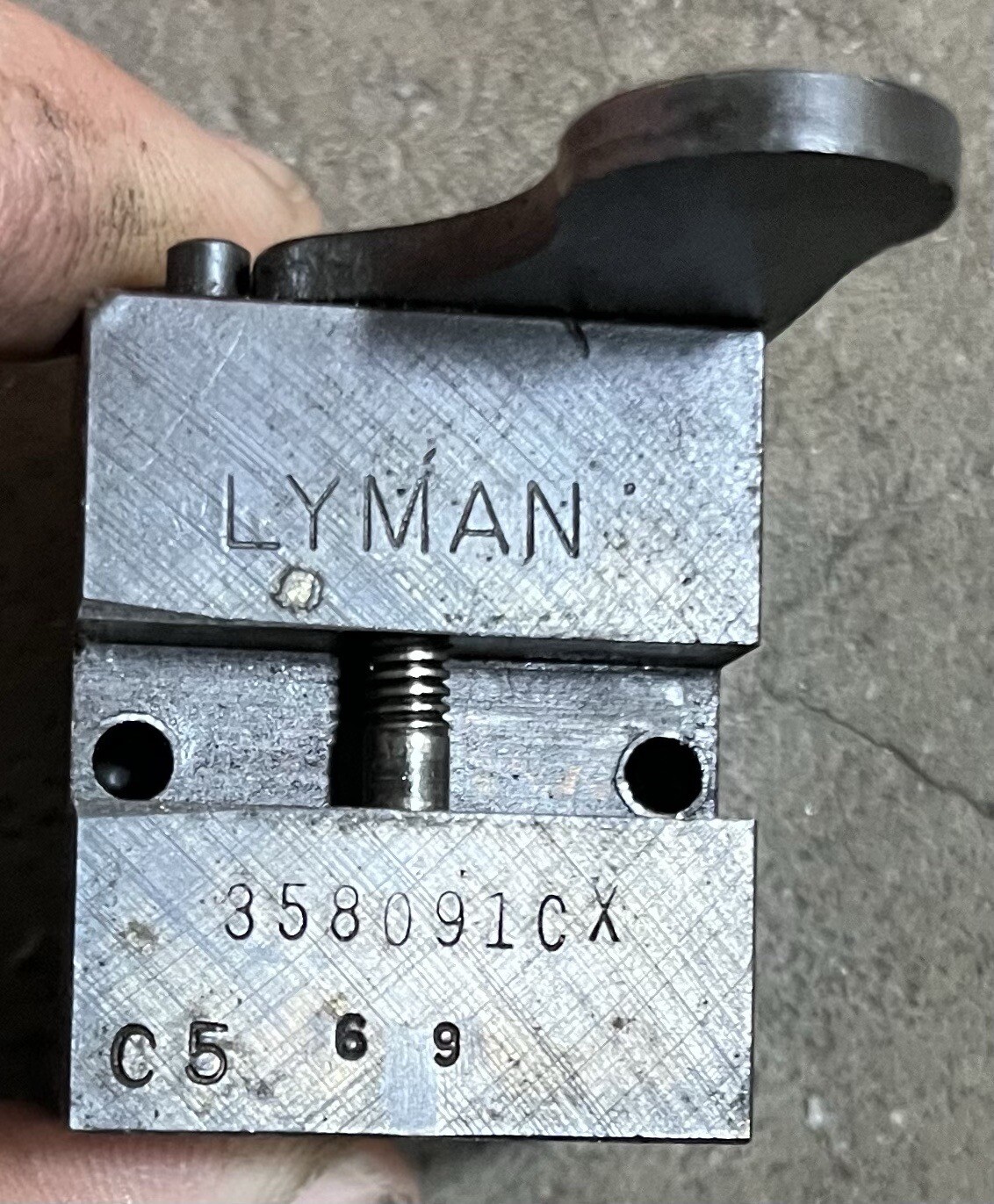 LYMAN 2 CAVITY 35891 38/357 CAL 148 GRAIN BEVEL BASE WC BULLET MOLD 358091