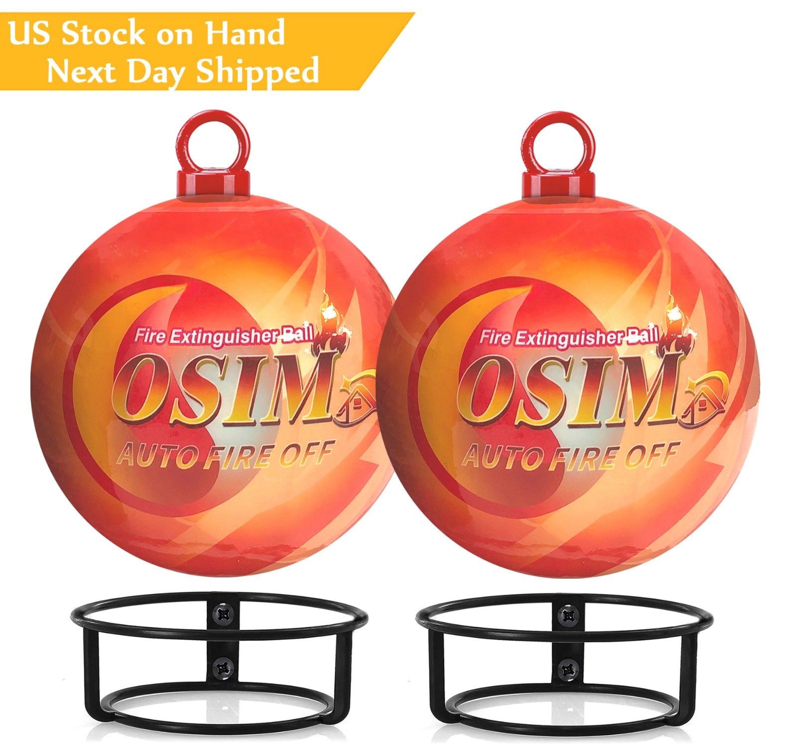 2-pack Automatic Self-Exciting Fire Extinguisher Ball for Kitchen Garage Home