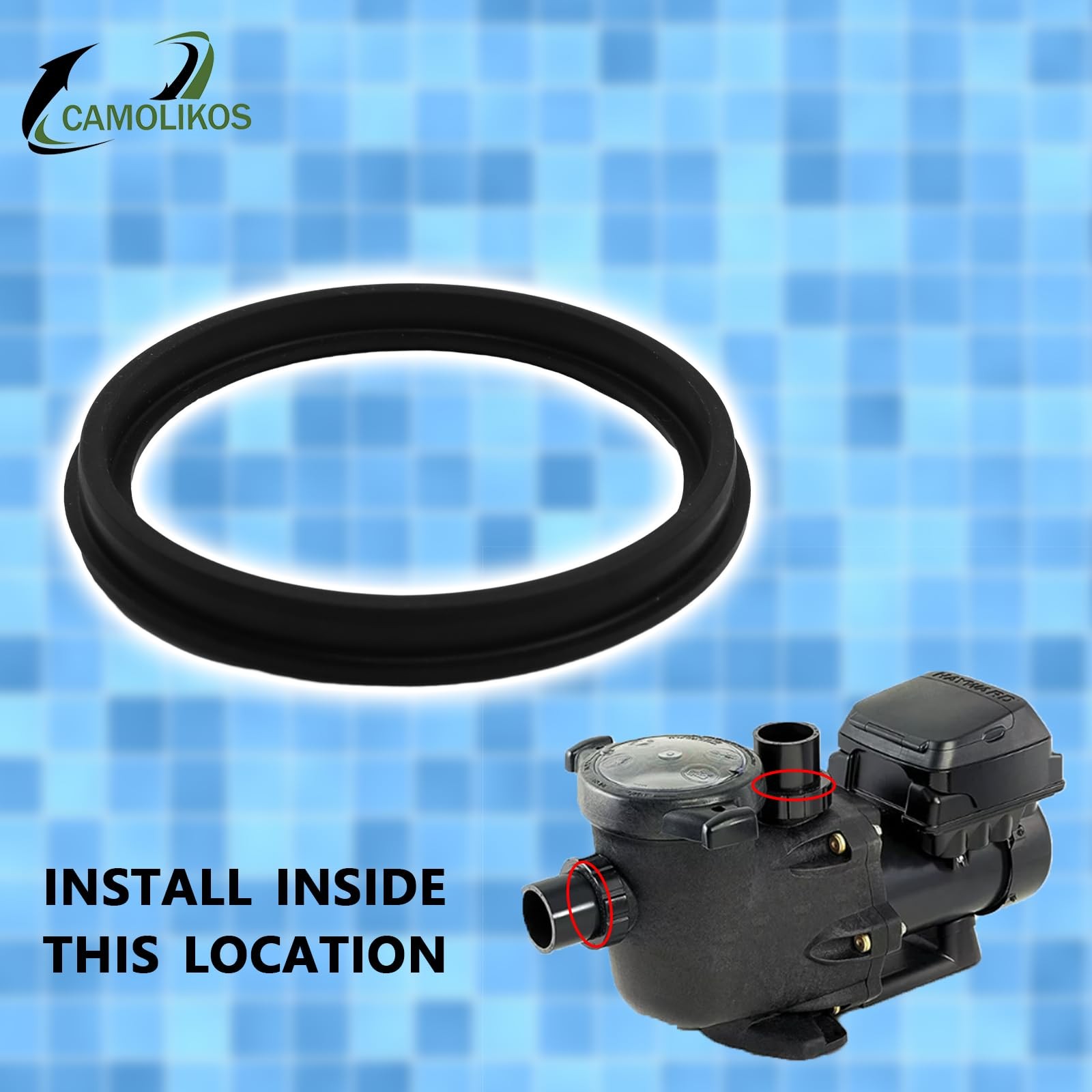 2PCS SPX3200UG Union Gaskets Fits for Hayward Pool Filter Pump