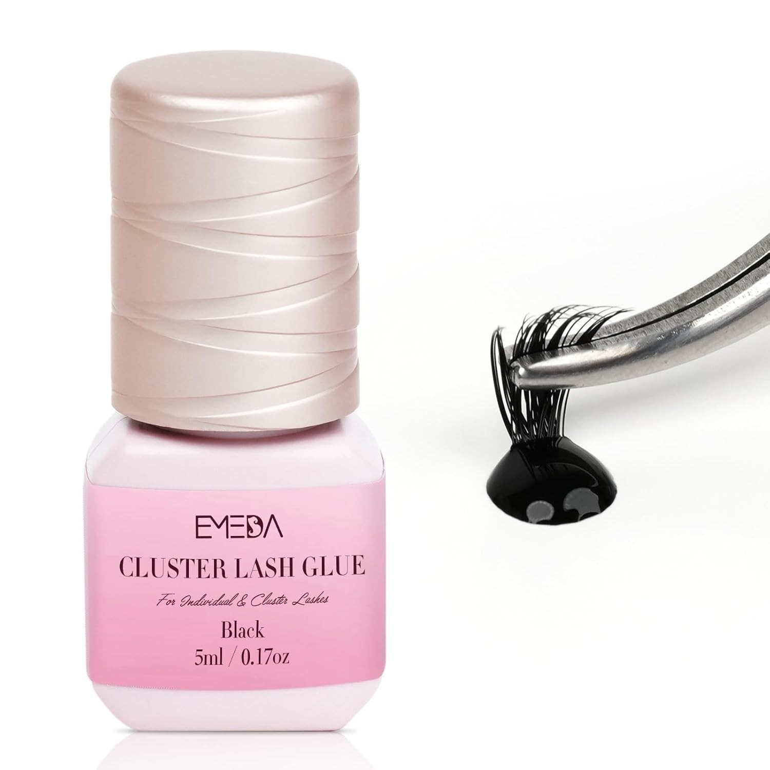 3-Second Drying Waterproof Lash Glue for Sensitive Eyes - Strong Hold & Flexible