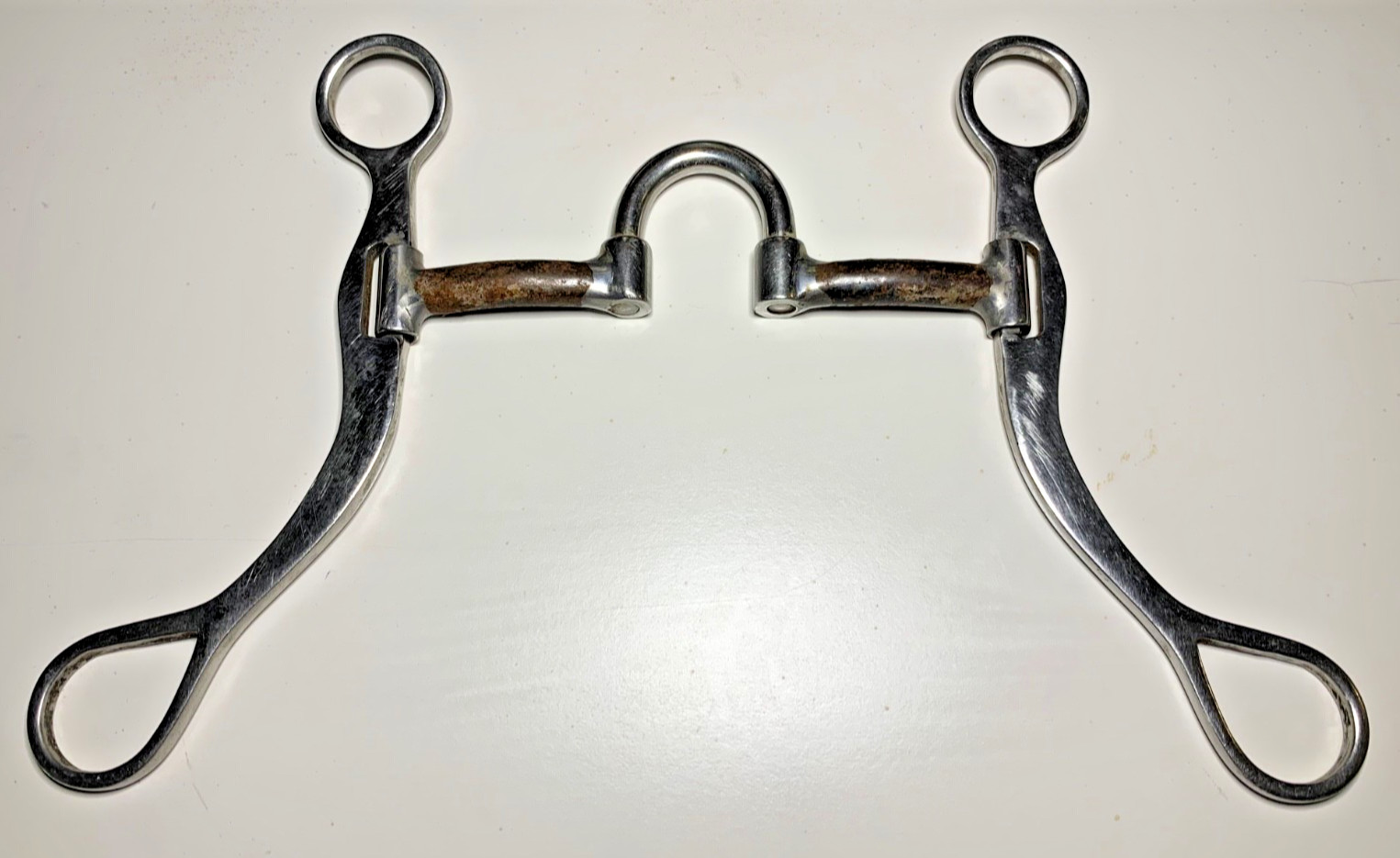 Reinsman Western Reining Horse Bit, 1.5" Port Correction 5 1/4" Sweet Iron Mouth