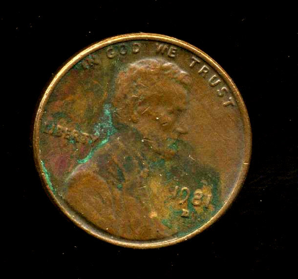 Lincoln MEMORIAL Cent 1981 D Average Circulated United States 1 Penny Coin #6681