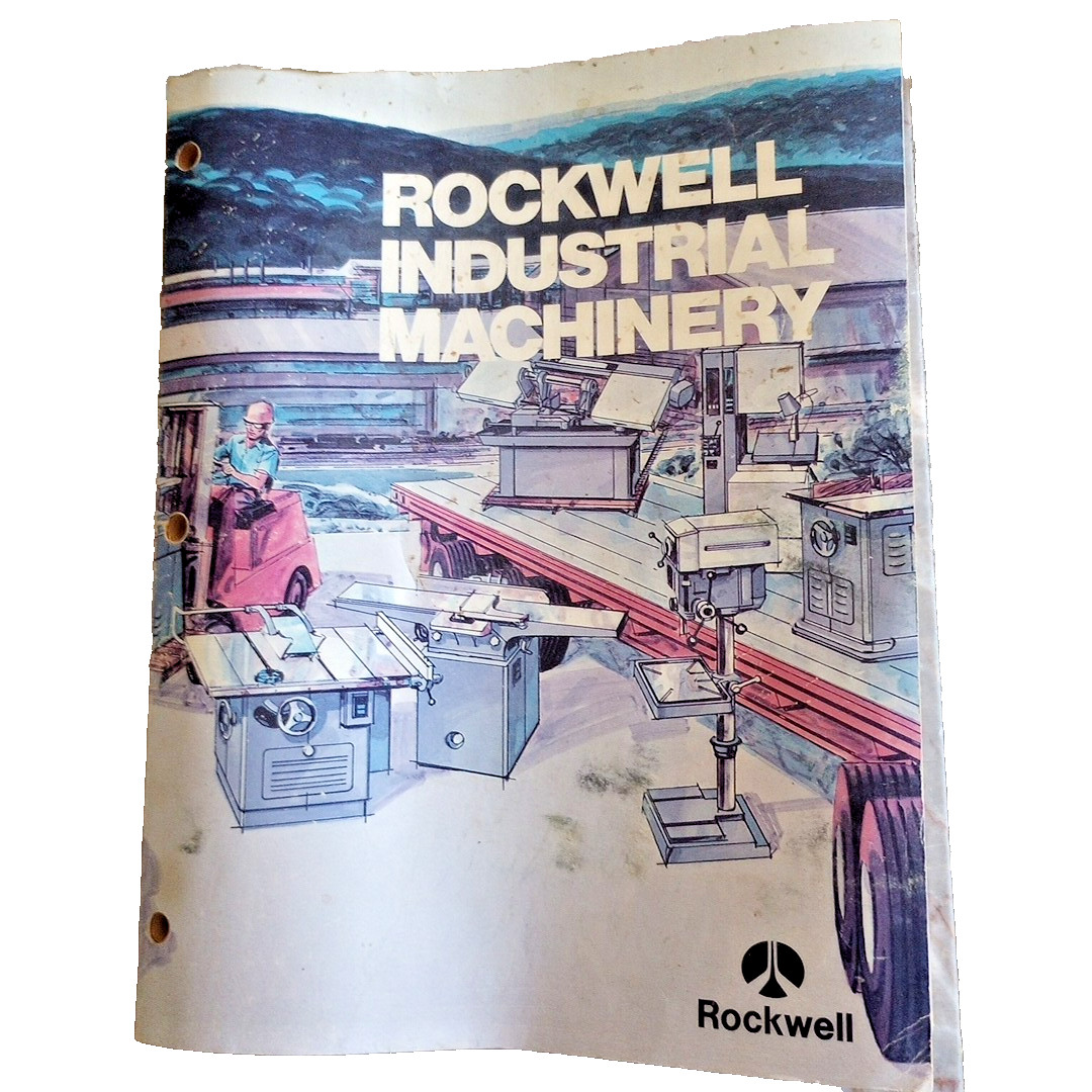 Vintage 1977 Rockwell Industrial Machinery Catalog Shop Equipment Soft Cover