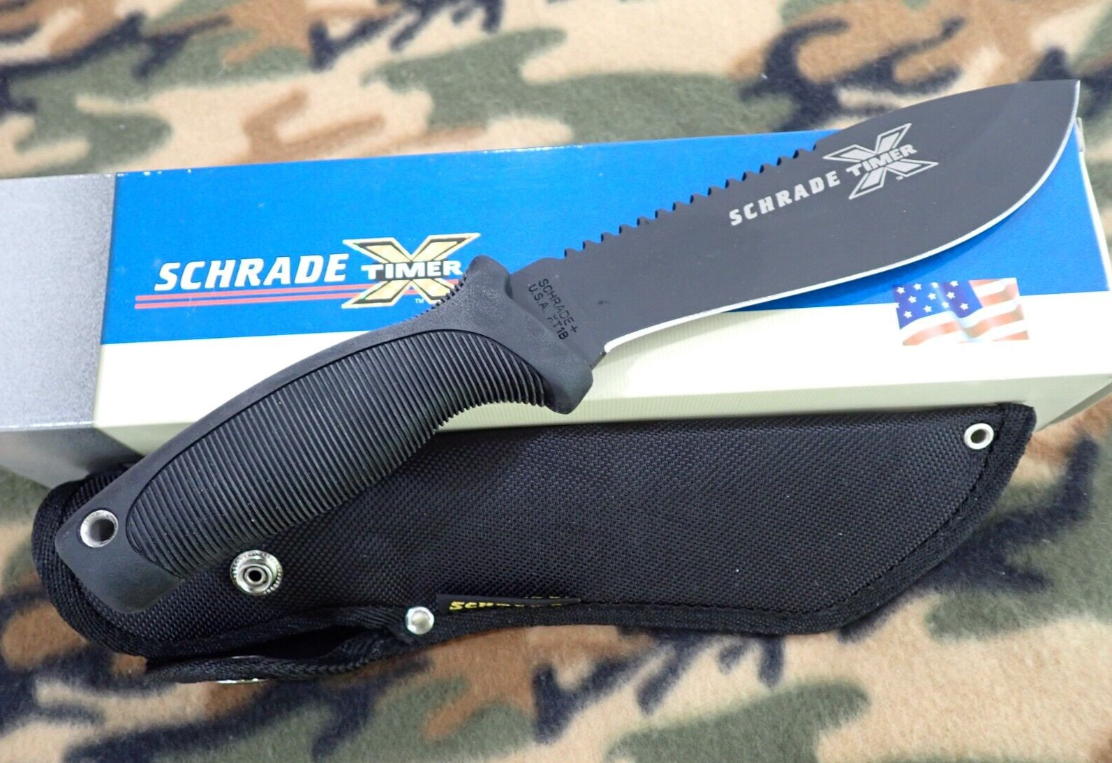 SCHRADE X TIMER - XT1B - CAMP BUSH KNIFE - MADE IN US - NEW