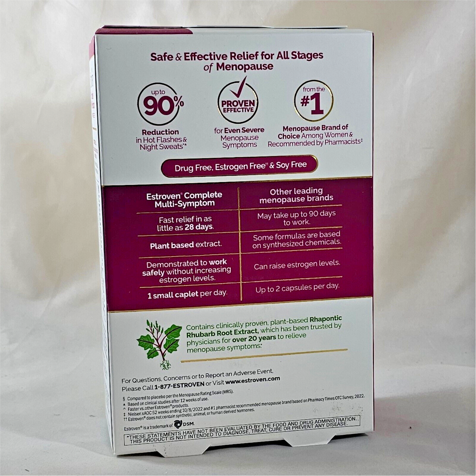 Estroven Complete Multi-Symptom Menopause Relief, 84 Caplets EXP 12/2025