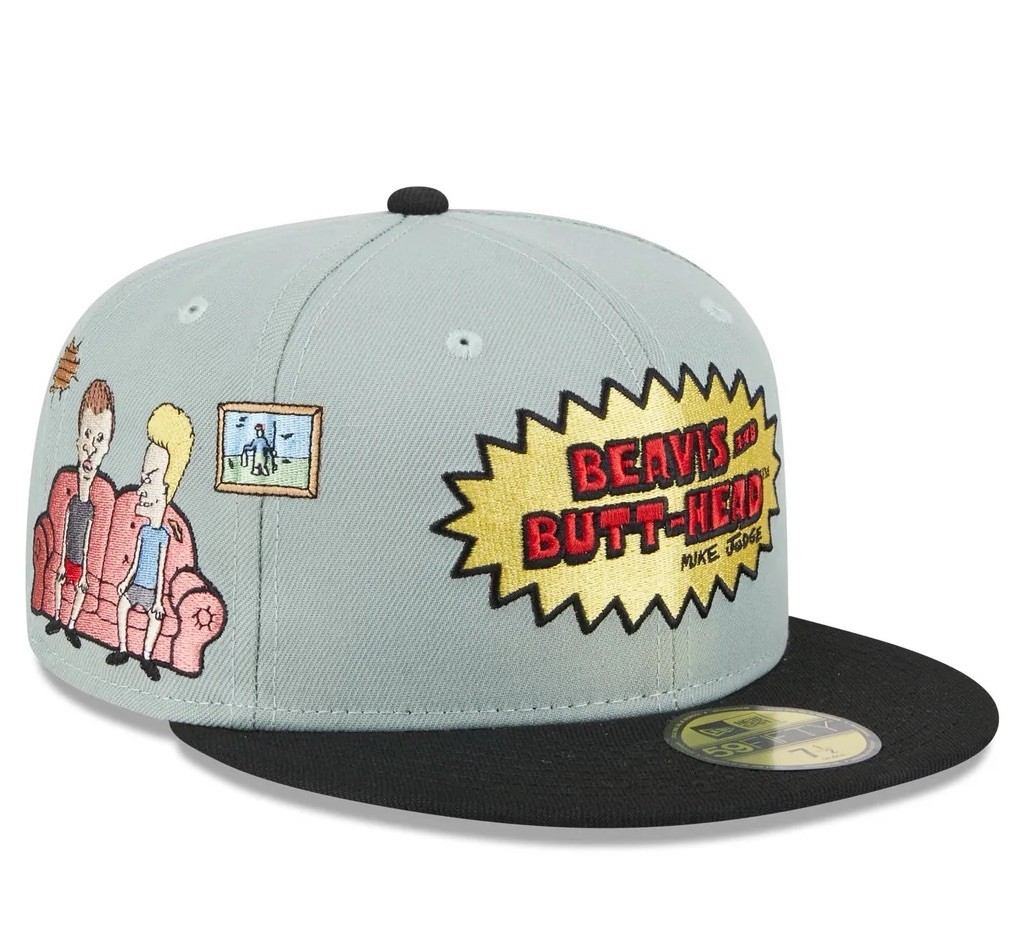 New Era Beavis and Butthead Living Room Couch  59Fifty Fitted Size 7 1/4 📺 MTV