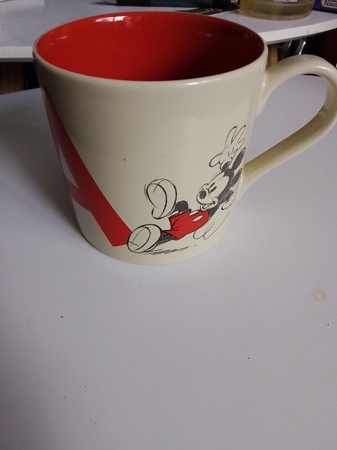 Disneyland Paris Mickey Mouse Initial "A" Mug