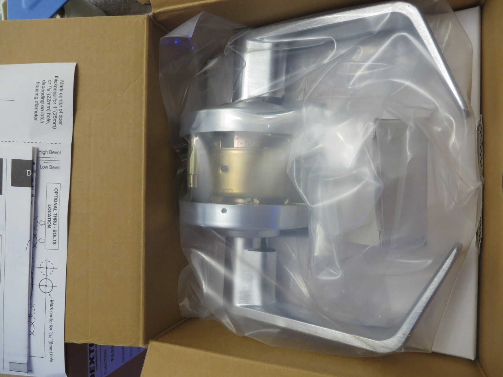 Dexter C2000-PASS-R-626 Cylindrical Lock Satin Chrome Non-Locking Passage