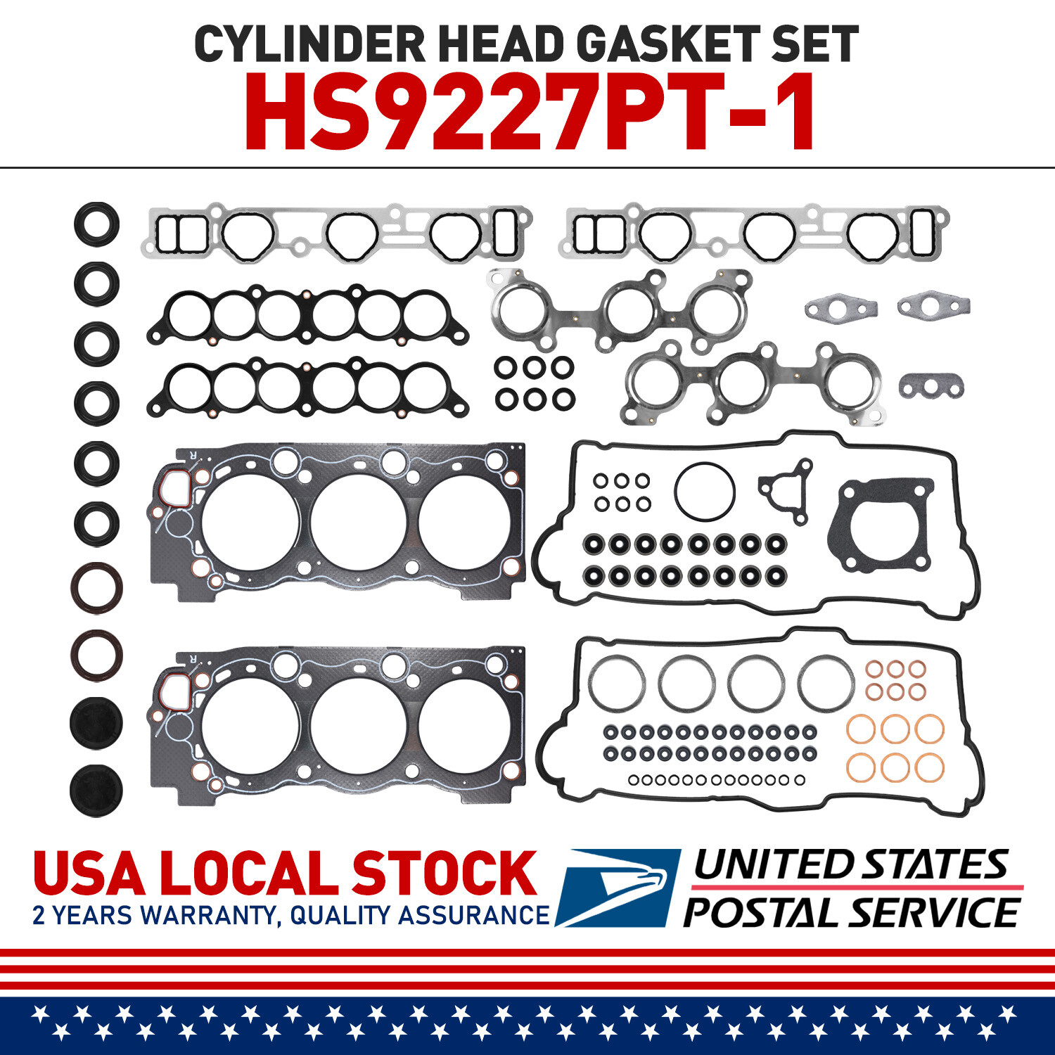 Head Gasket Set Fit 95-04 Toyota 4Runner Tacoma Tundra T100 3.4 DOHC 5VZFE